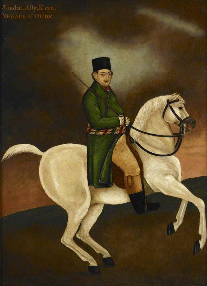 Sa'adat 'Ali Khan, Nawab of Oudh on Horseback