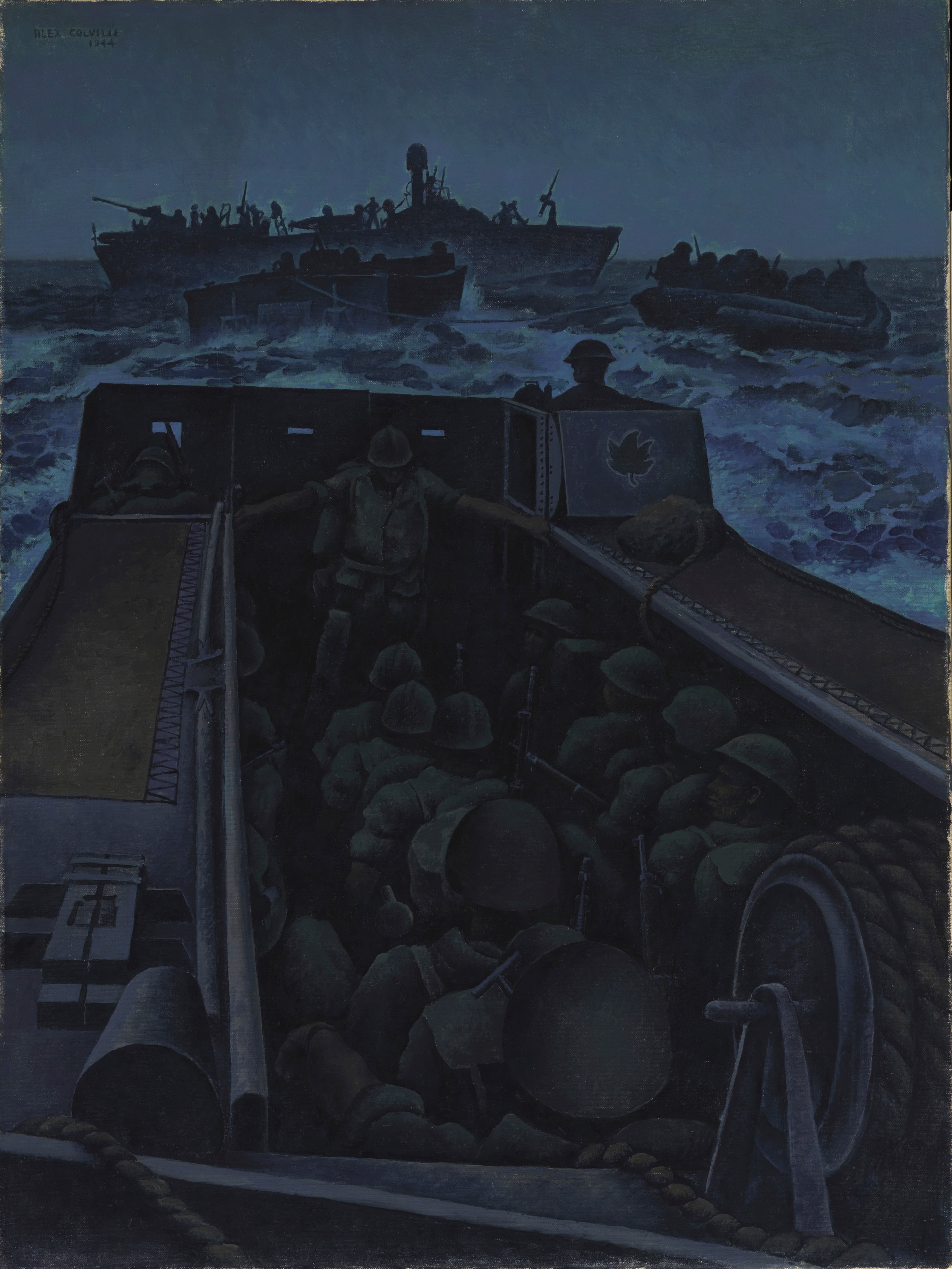 Landing Craft Assault Off Southern France