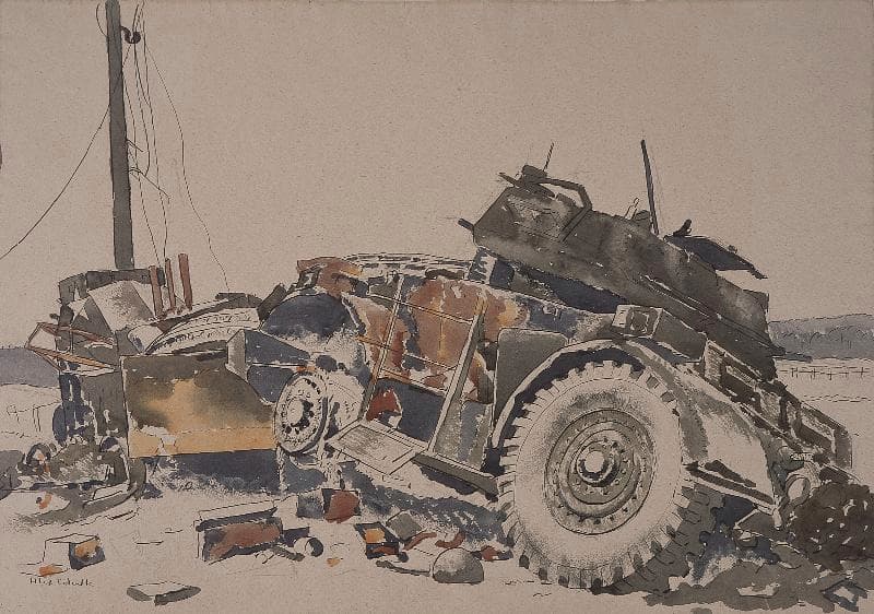 Destroyed Vehicles Near Xanten, Germany