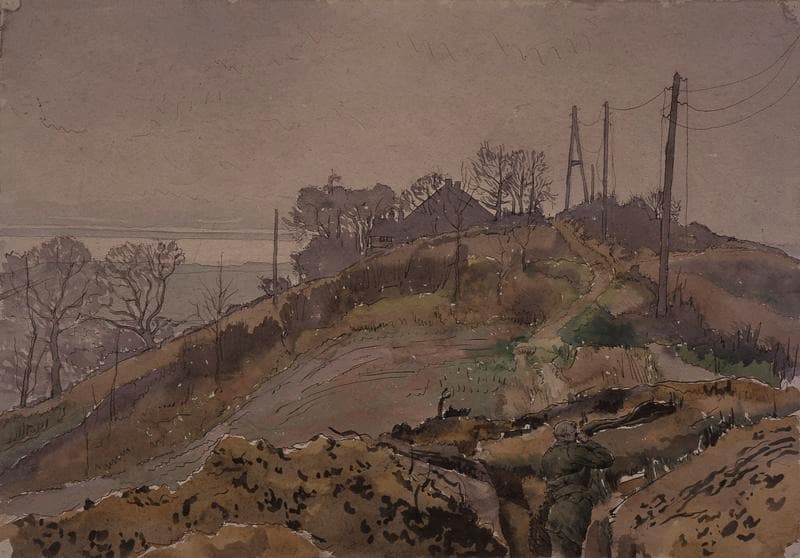 A Machine Gun Position in Germany