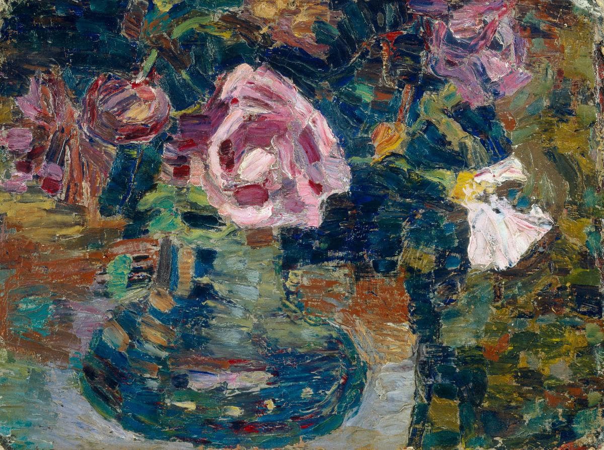 Ohne Titel: Vase mit Blumen