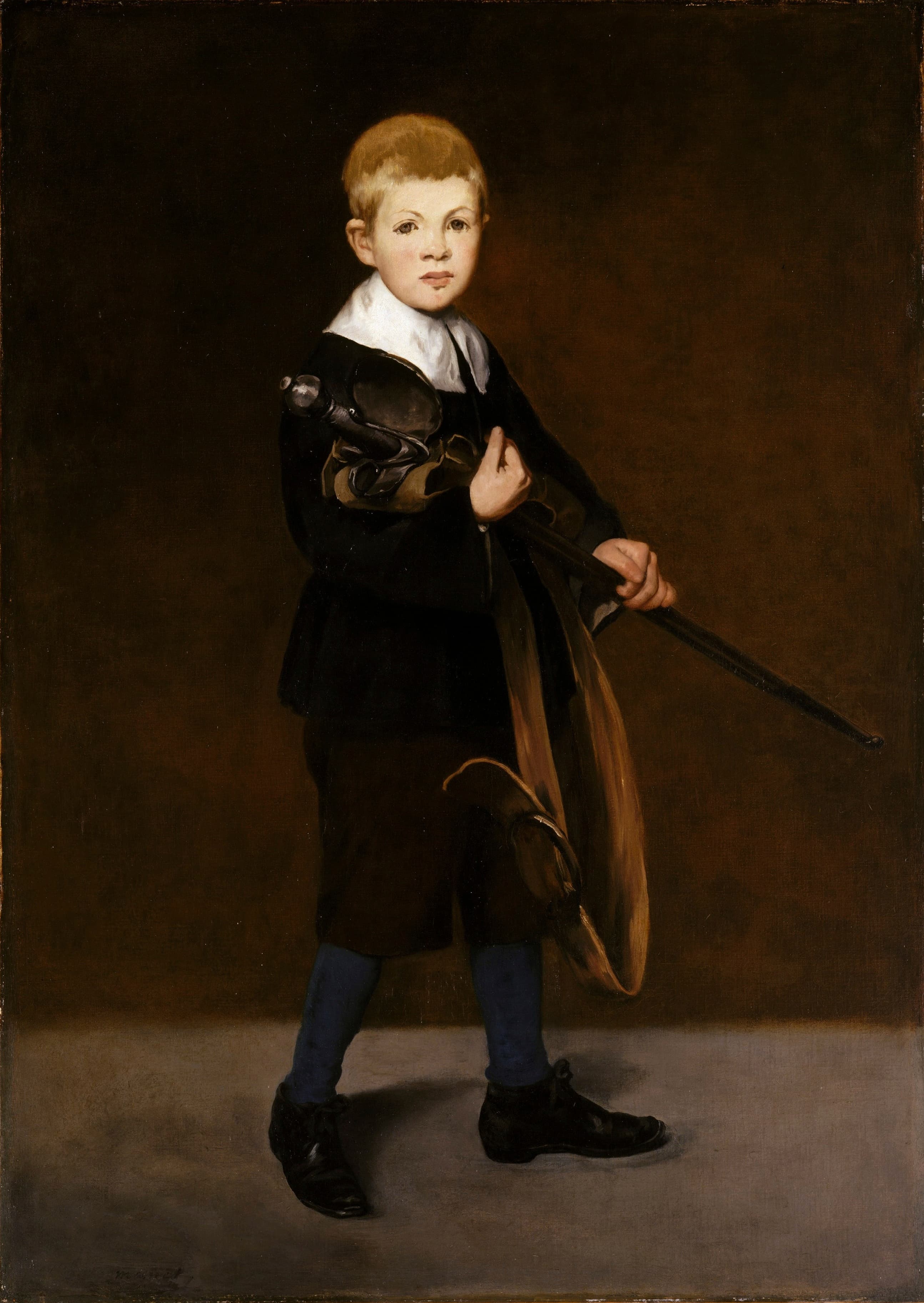 Boy Carrying a Sword