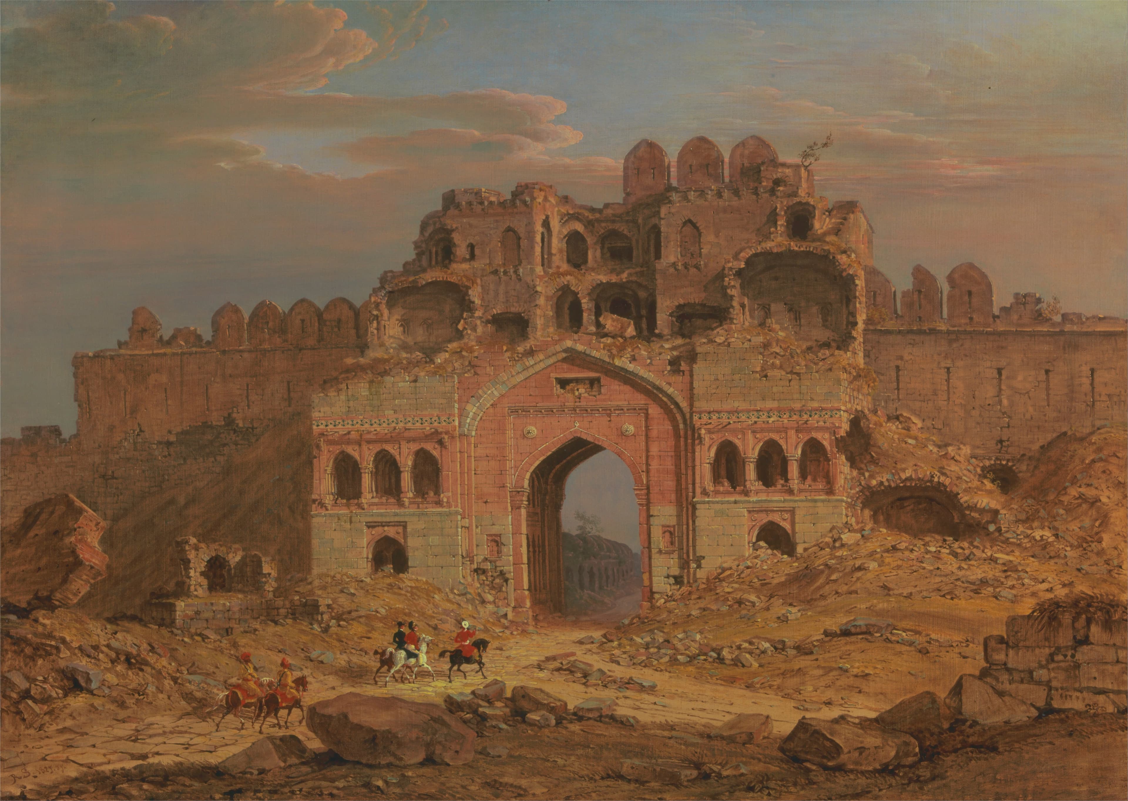 Inside the Main Entrance of the Purana Qila, Delhi