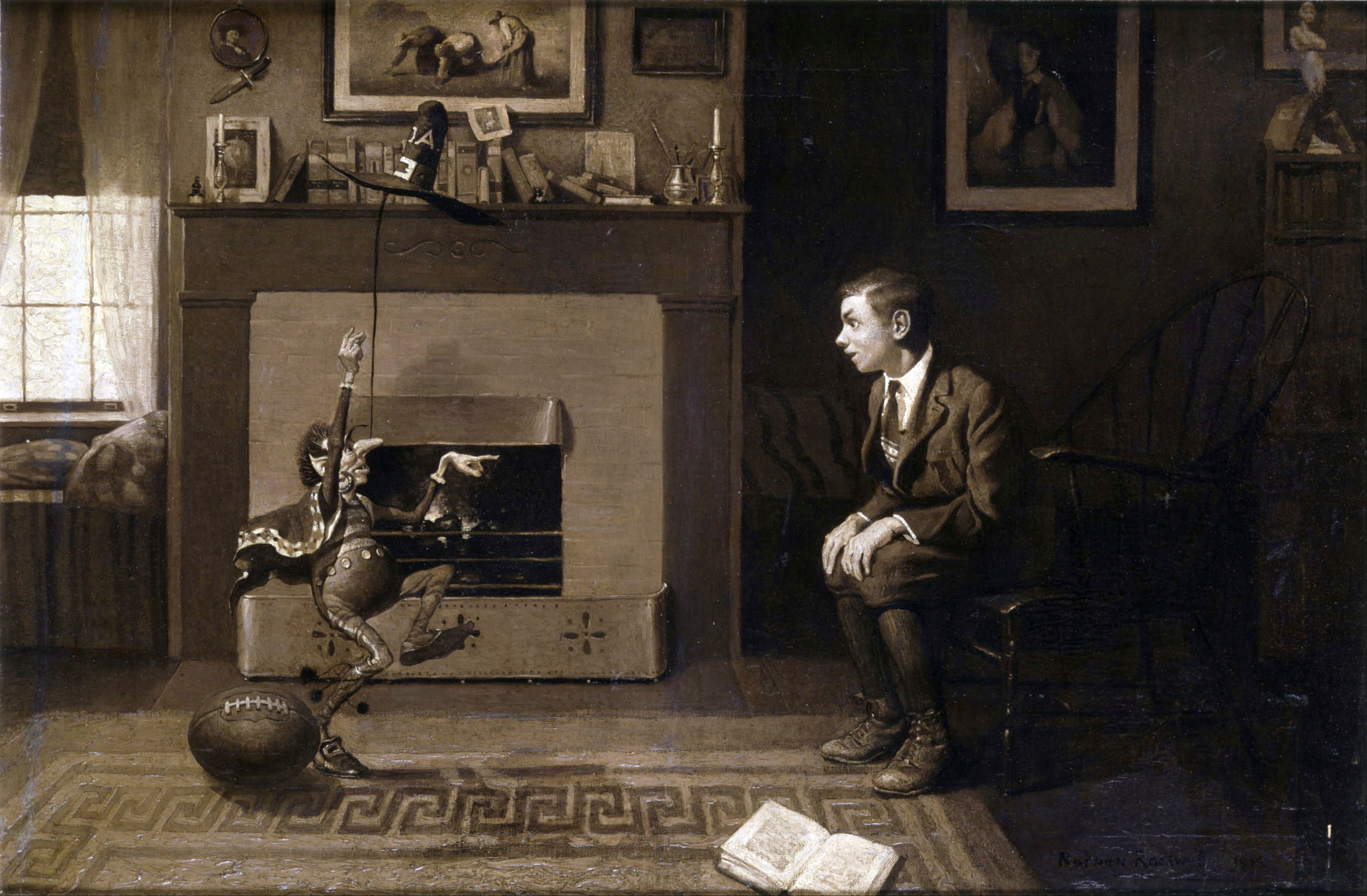 The Magic Foot-ball: "I thought you were wrong," he said in triumph. "You said it was nine! Stupid!"