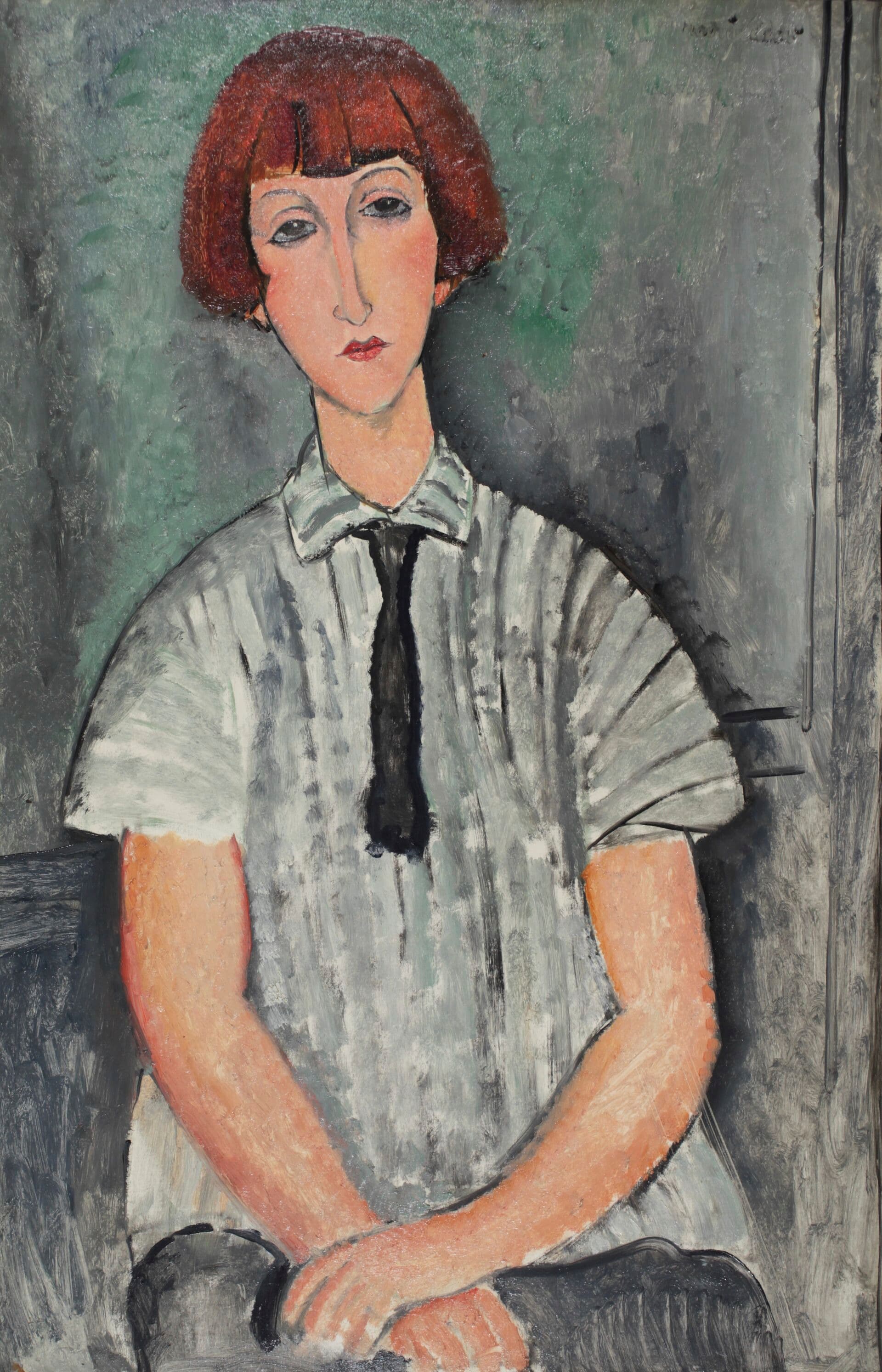 Young Girl with a Striped Blouse