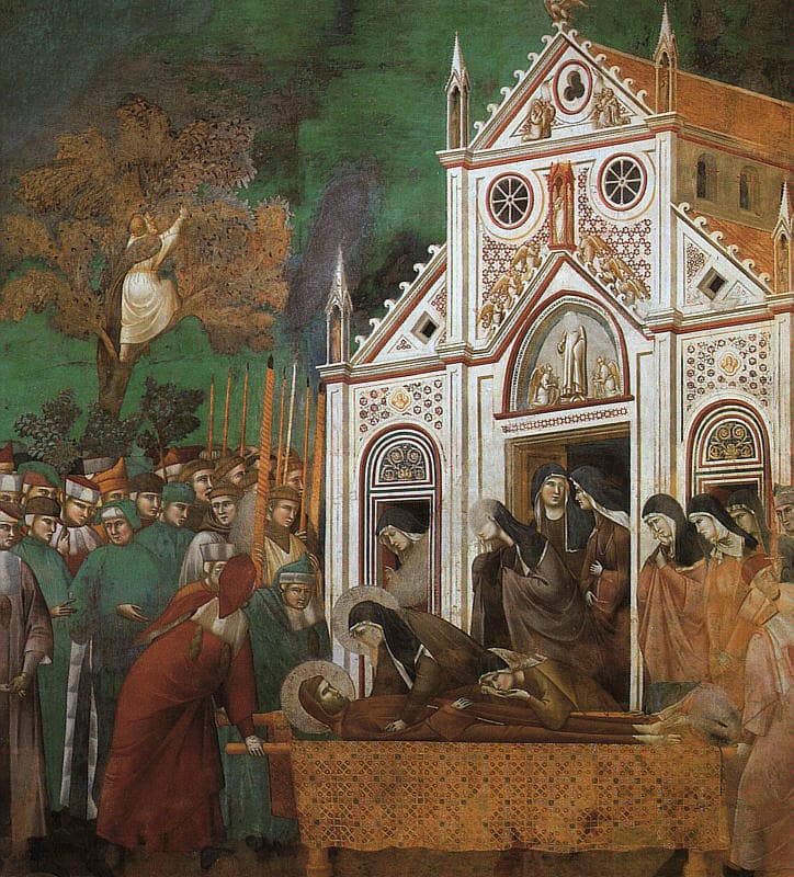 St Francis Mourned by St Clare