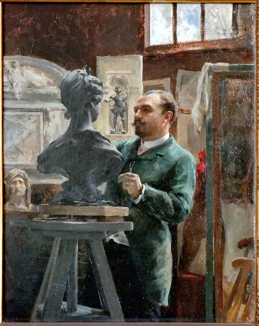Le sculpteur Alphonse Cordonnier