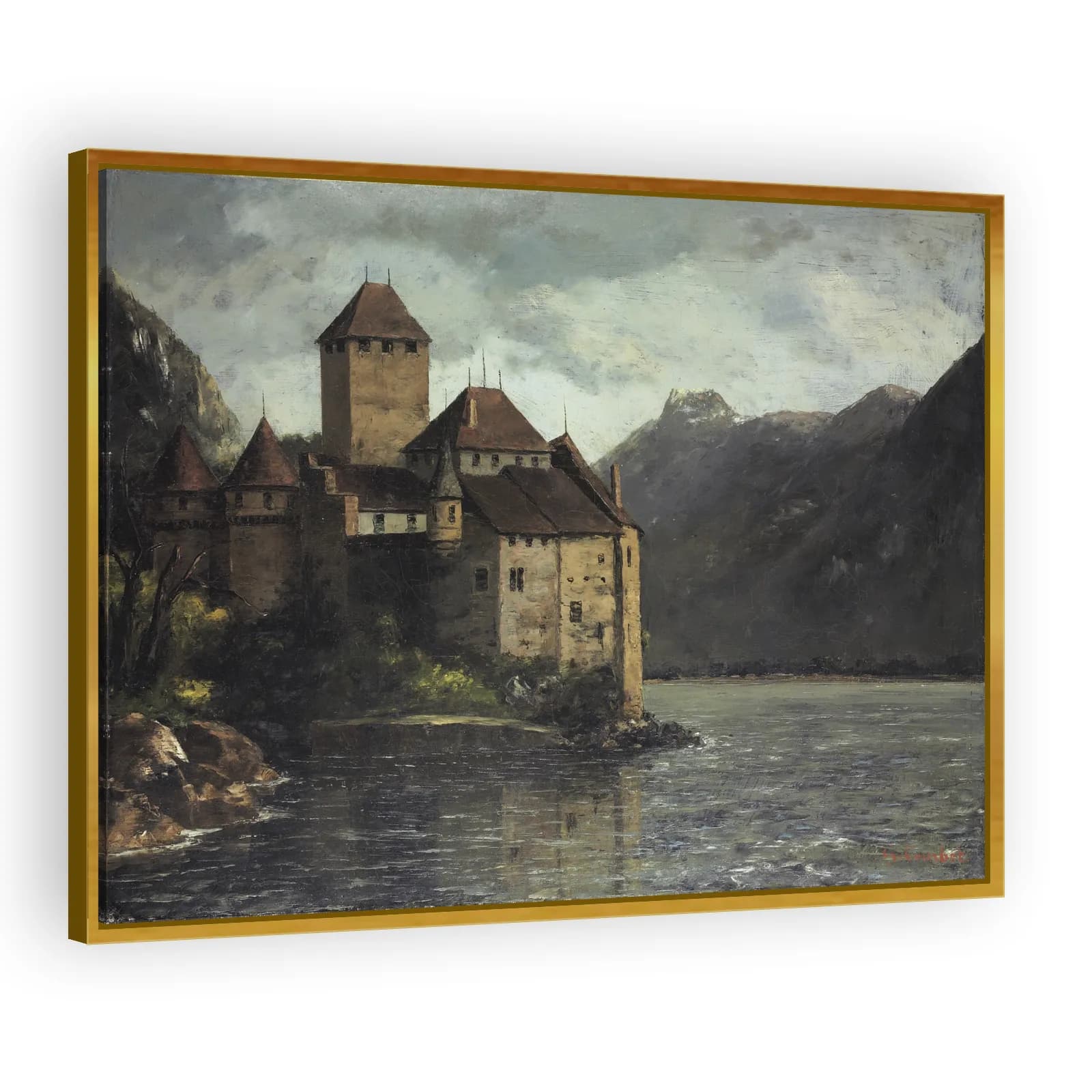 The Chillon Castle by Gustave Courbet - view 3 thumbnail
