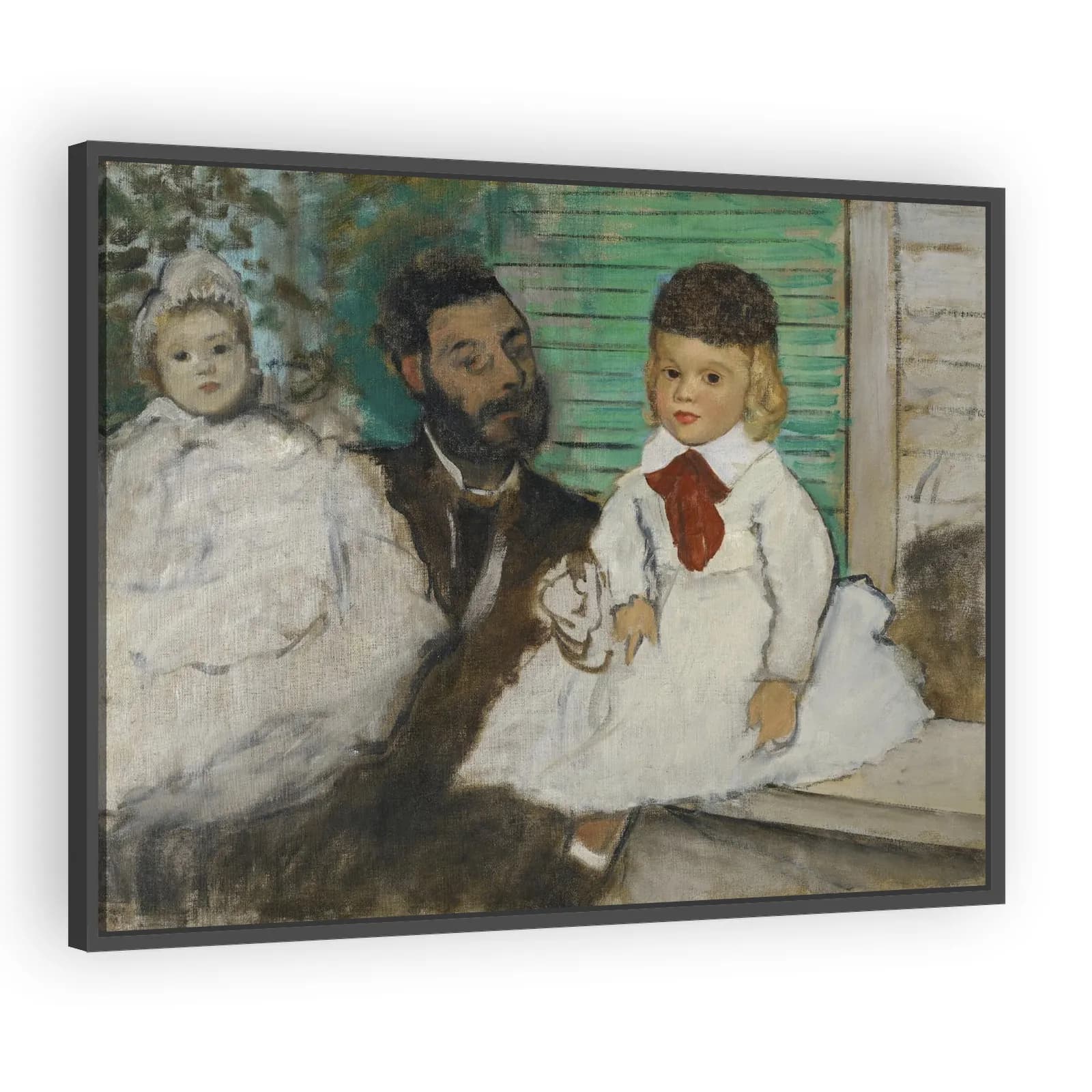 Count Lepic and His Daughters by Edgar Degas