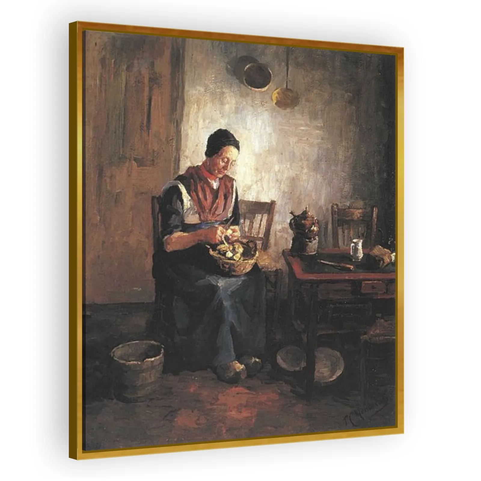 Woman Peeling Potatoes by Piet Mondrian - view 3 thumbnail