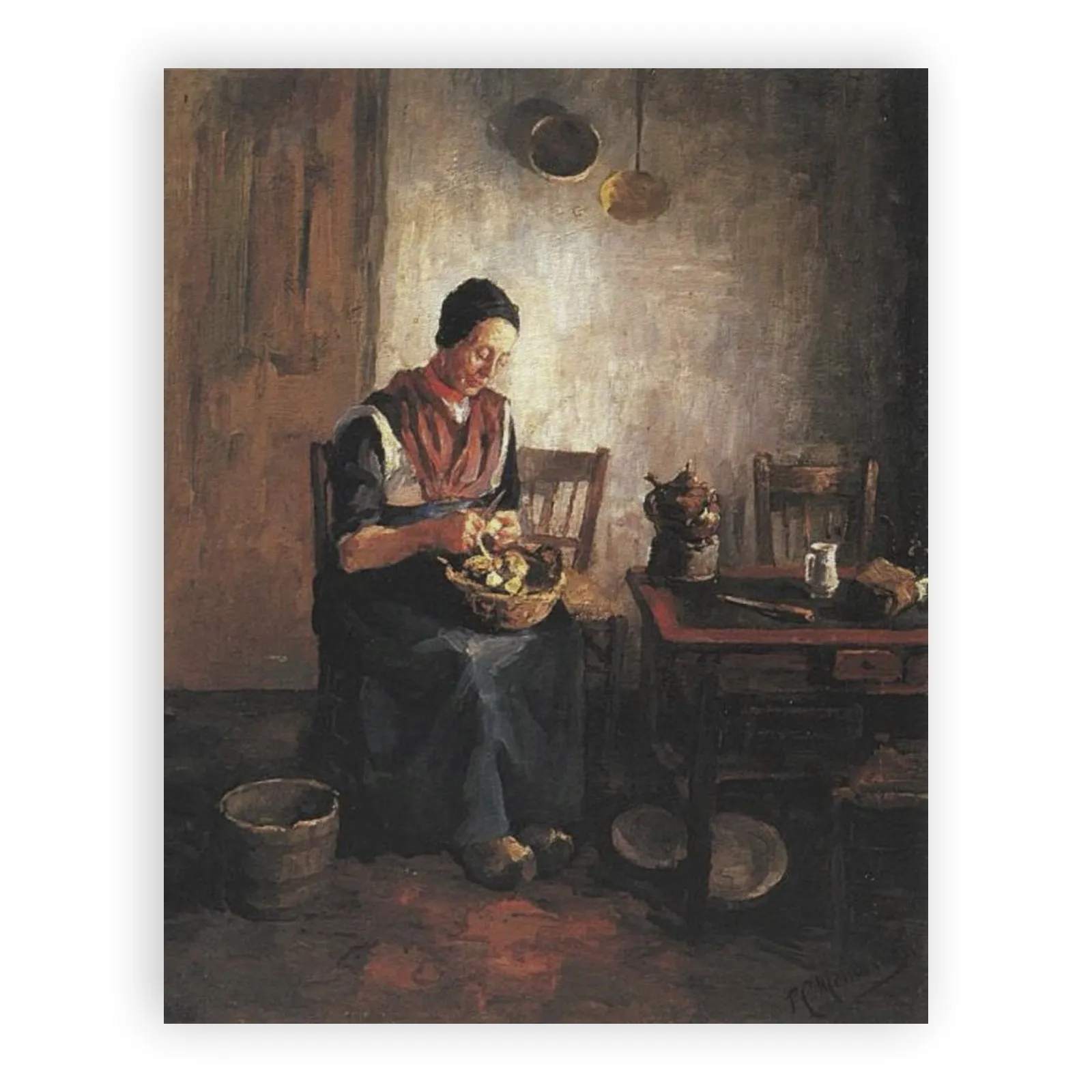 Woman Peeling Potatoes by Piet Mondrian - view 6 thumbnail