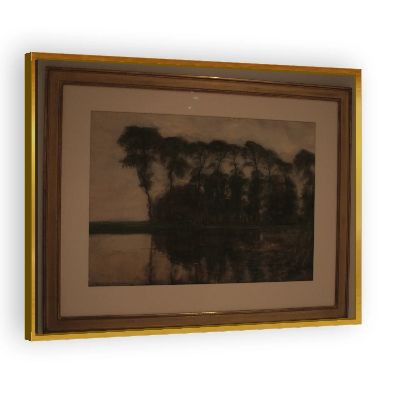 Farmstead Along the Water Screened by Nine Tall Trees by Piet Mondrian - view 3 thumbnail