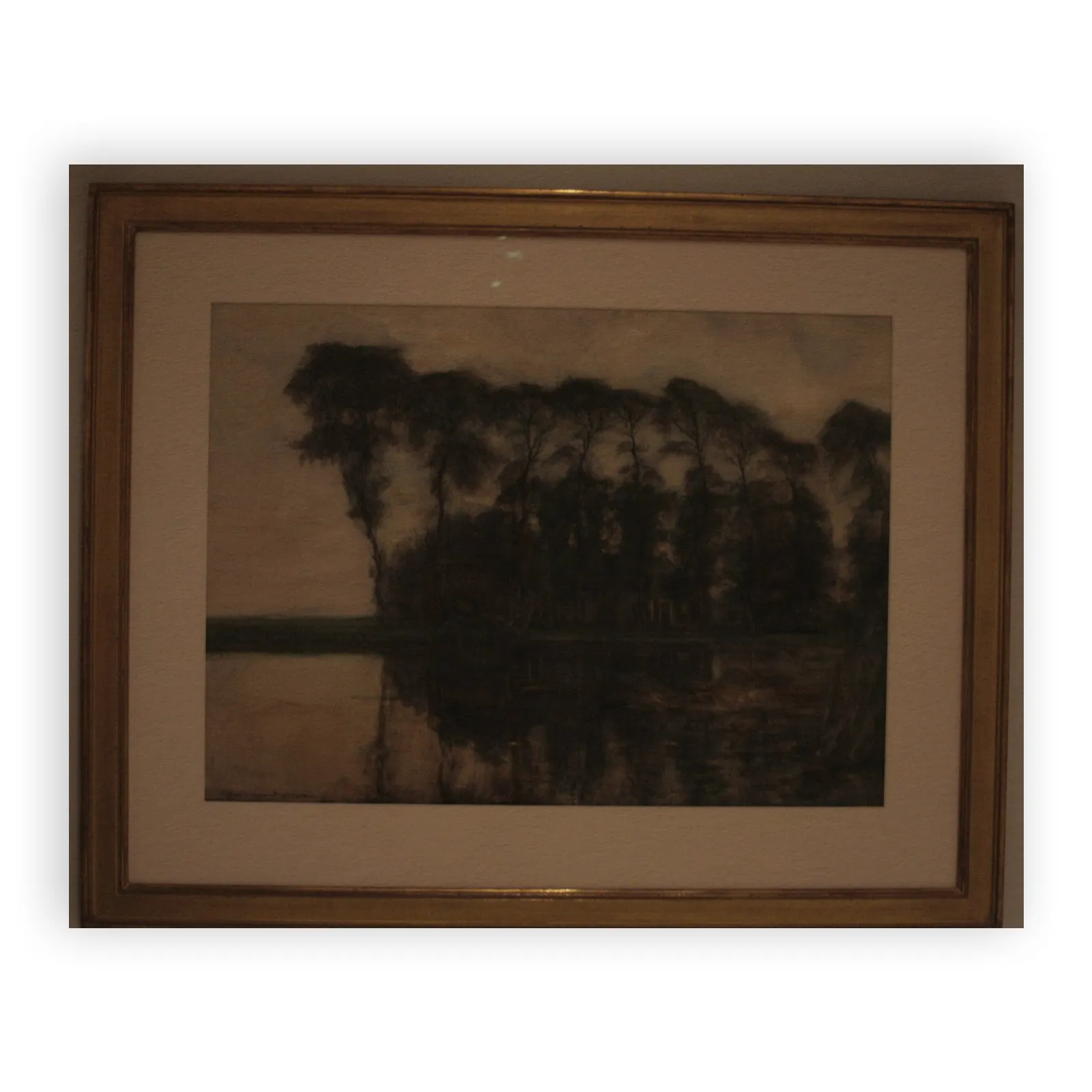 Farmstead Along the Water Screened by Nine Tall Trees by Piet Mondrian - view 6 thumbnail