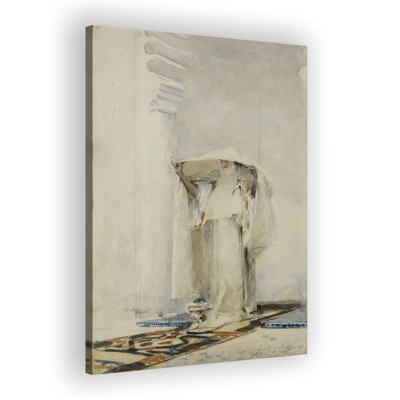 Incensing the Veil by John Singer Sargent - view 2 thumbnail