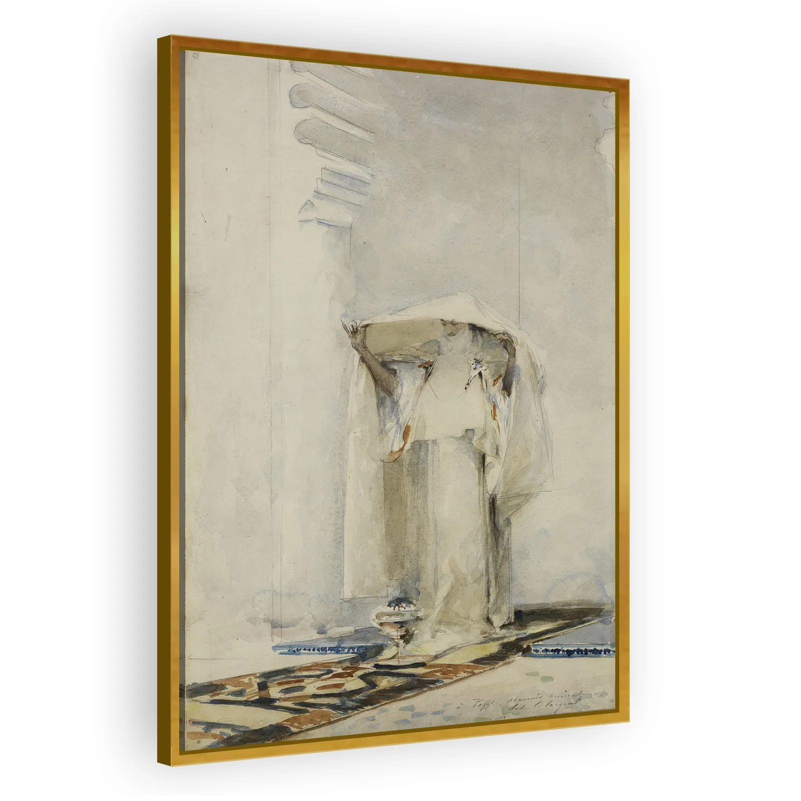 Incensing the Veil by John Singer Sargent - view 3 thumbnail
