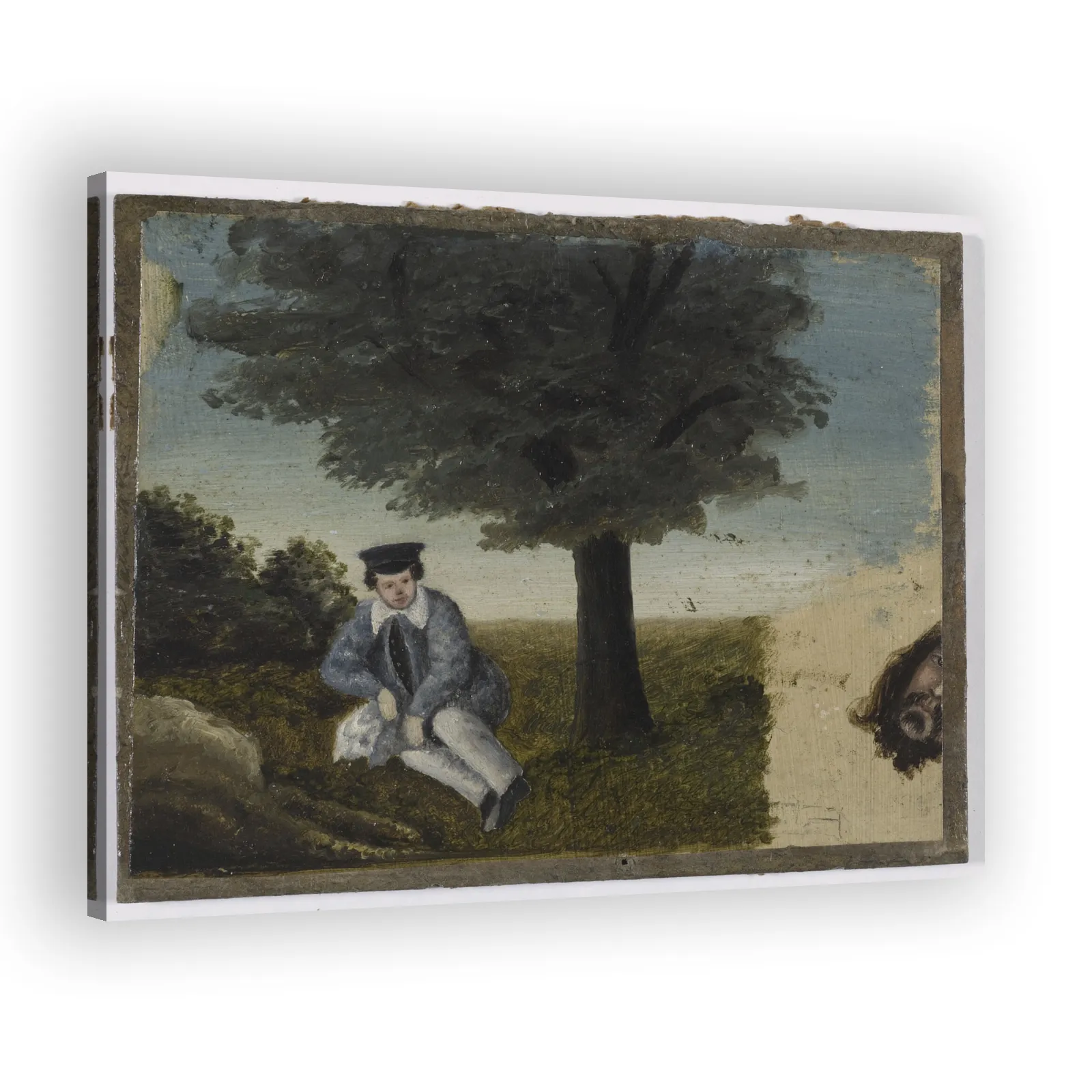 Autoportrait de Gustave Courbet à quatorze ans — fragment de tête barbue by Gustave Courbet - view 2 thumbnail