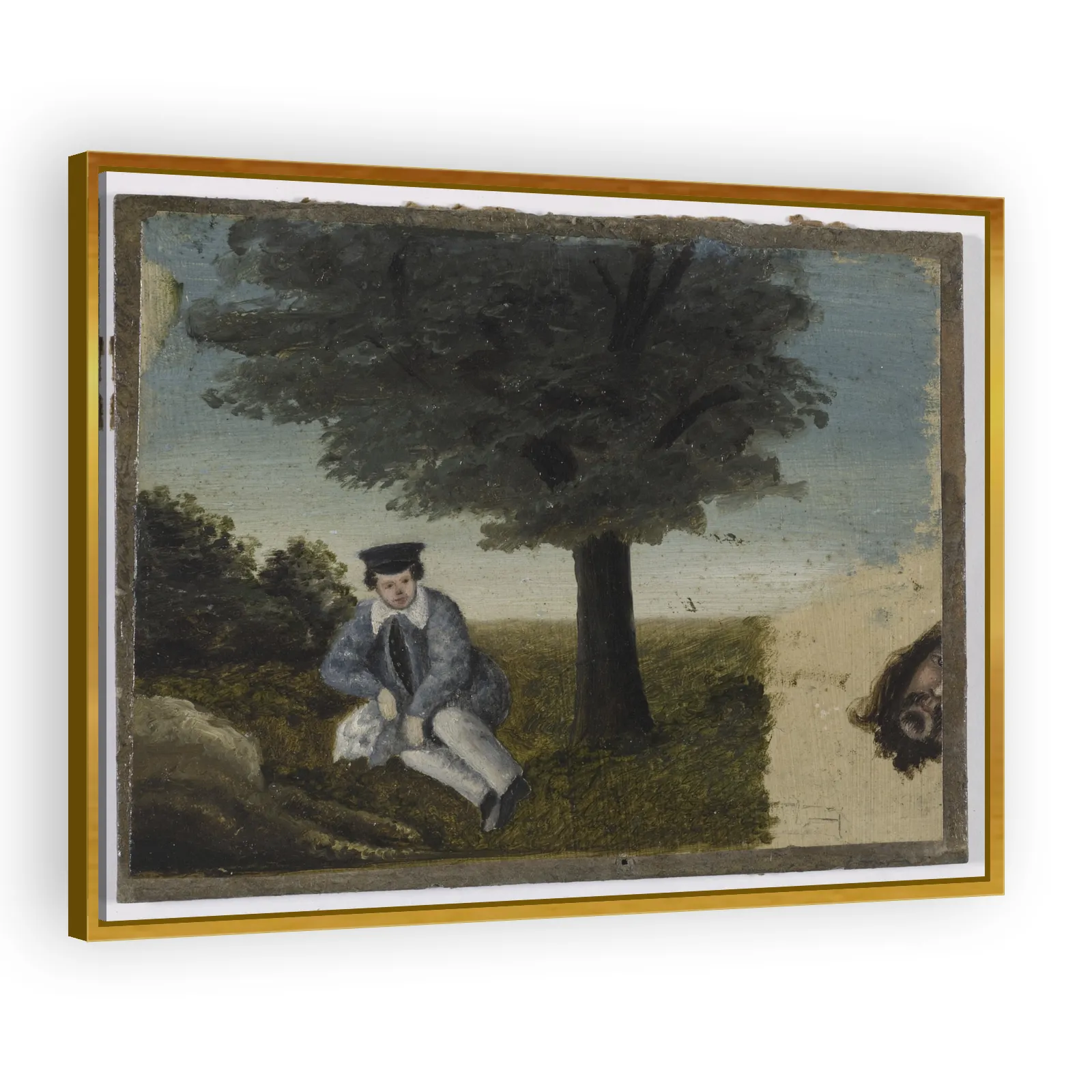 Autoportrait de Gustave Courbet à quatorze ans — fragment de tête barbue by Gustave Courbet - view 3 thumbnail