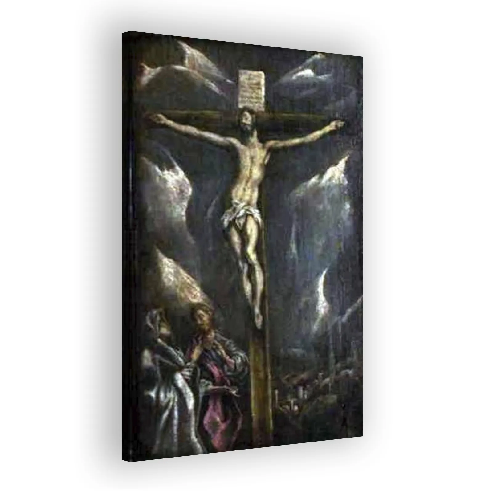 Crucifixion with the Virgin Mary and Saint John the Evangelist by El Greco - view 2 thumbnail