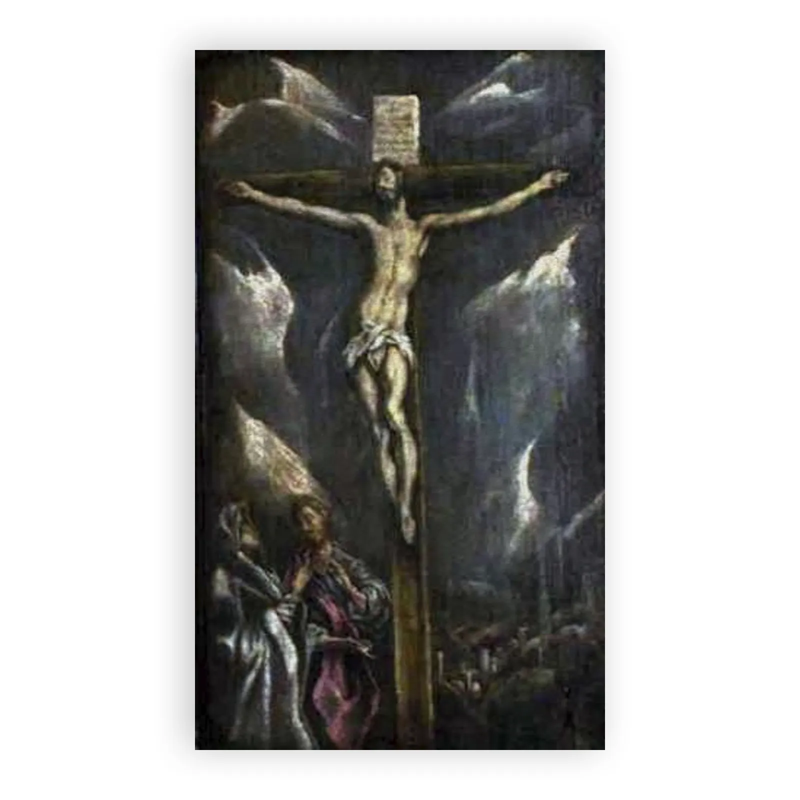 Crucifixion with the Virgin Mary and Saint John the Evangelist by El Greco - view 6 thumbnail