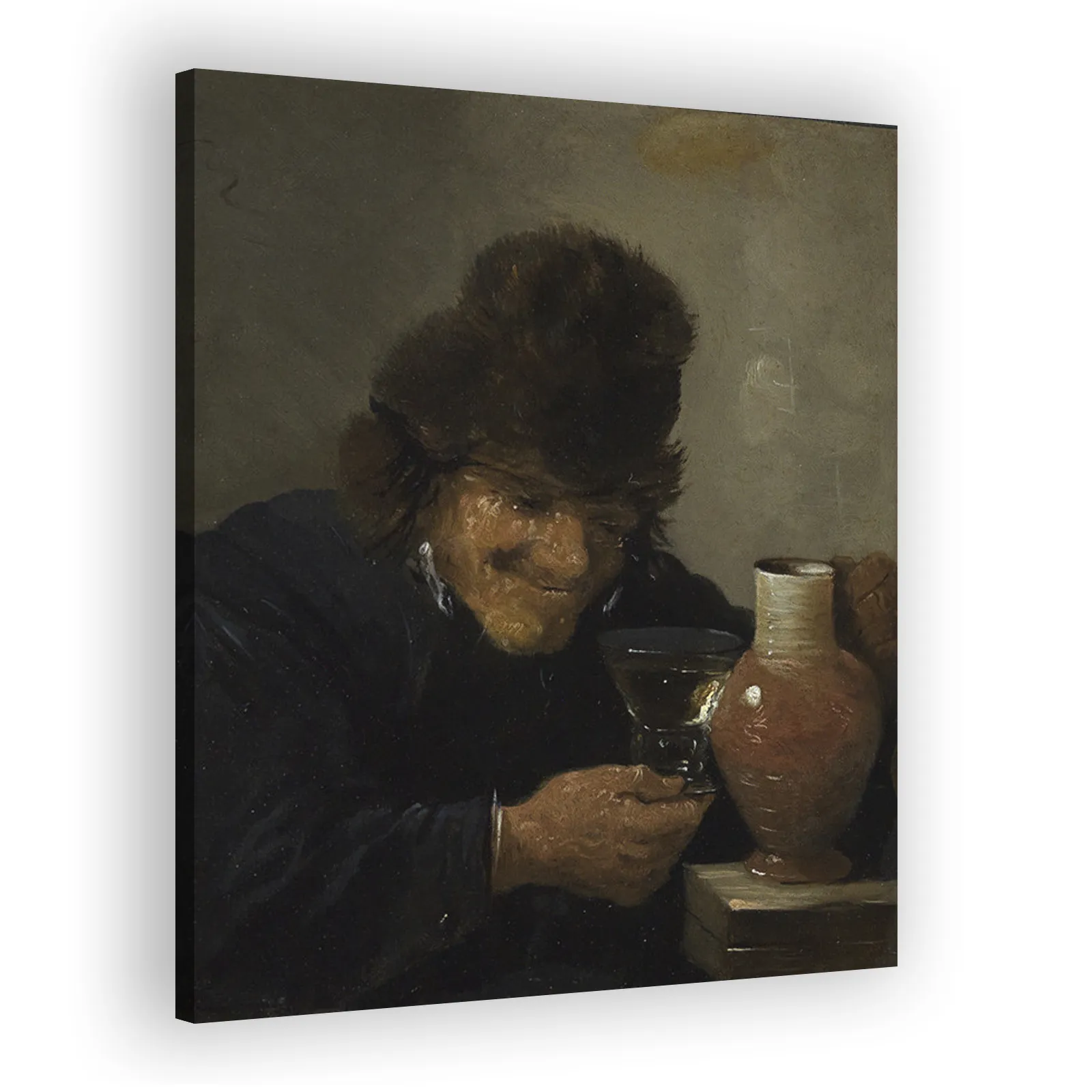 The Drinking Man by David Teniers The Younger - view 2 thumbnail