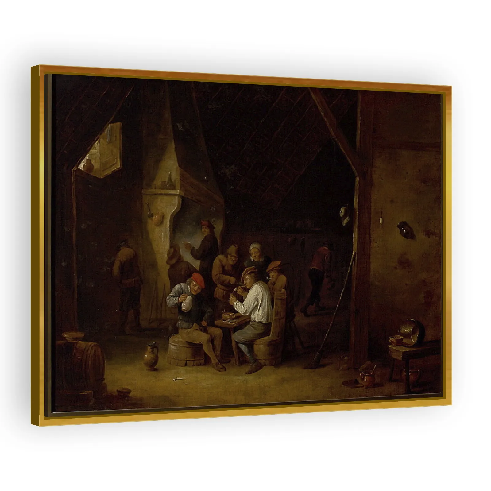 In a Tavern by David Teniers The Younger - view 3 thumbnail