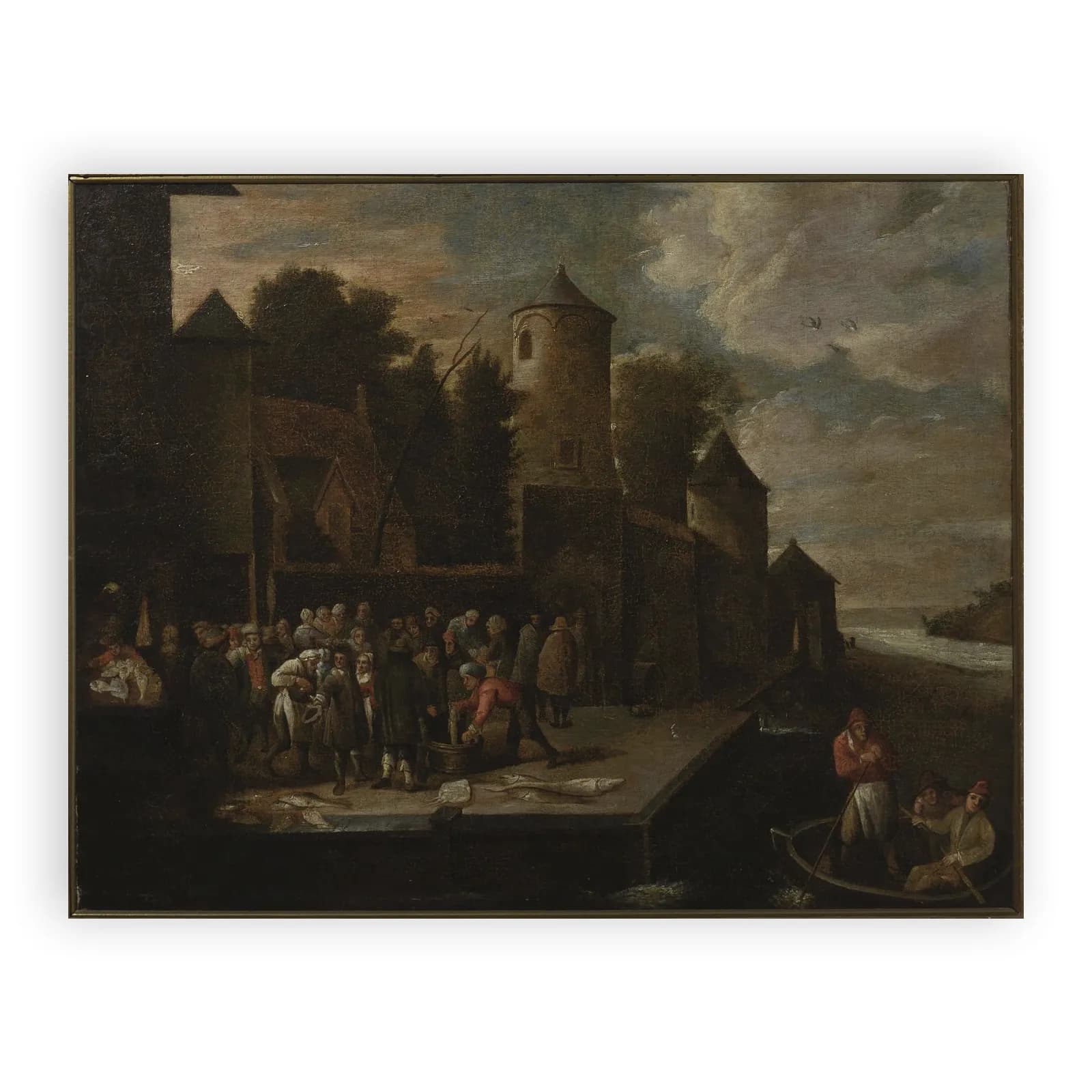 Fishmongers in the Port by David Teniers The Younger - view 6 thumbnail