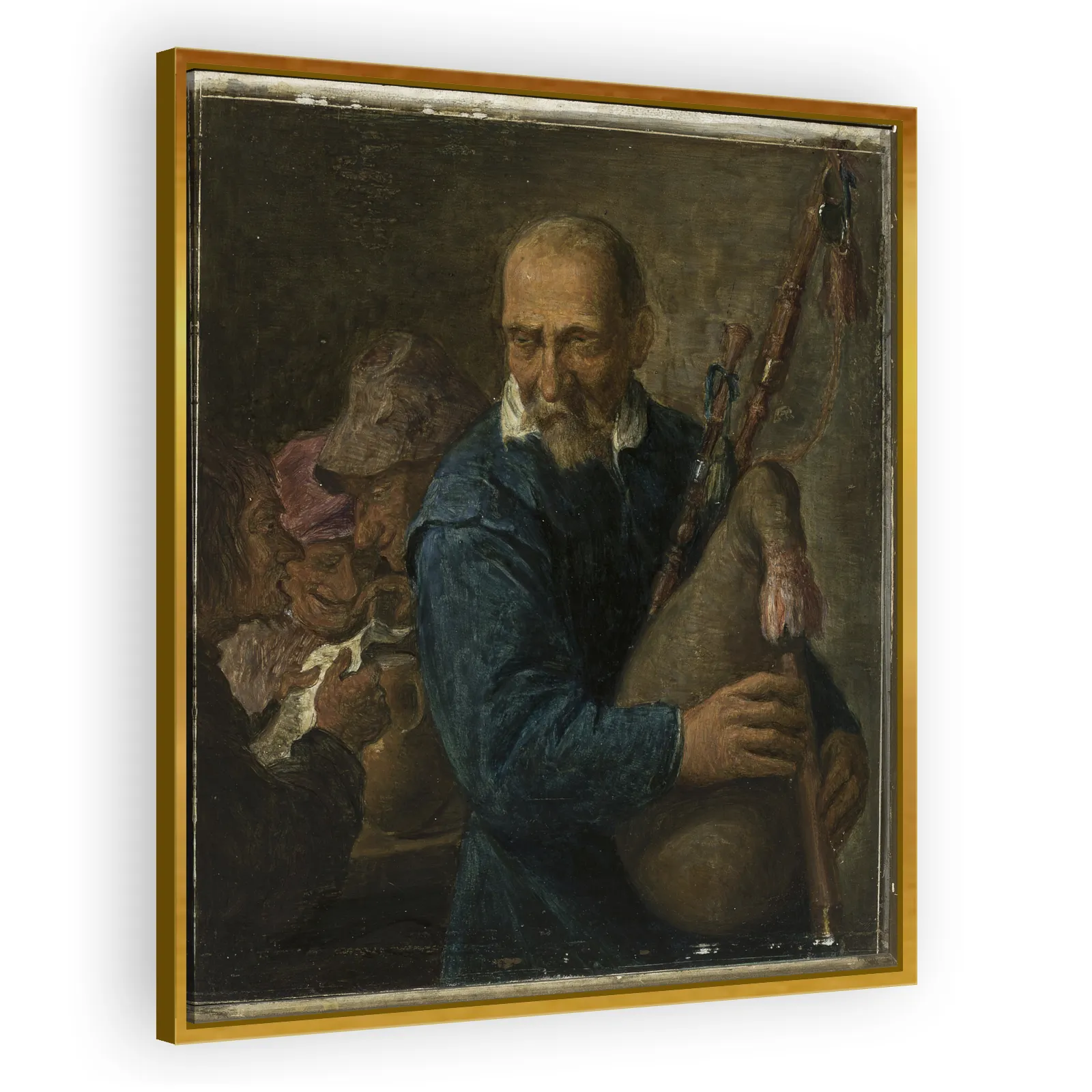 Bagpipe Player by David Teniers The Younger - view 3 thumbnail