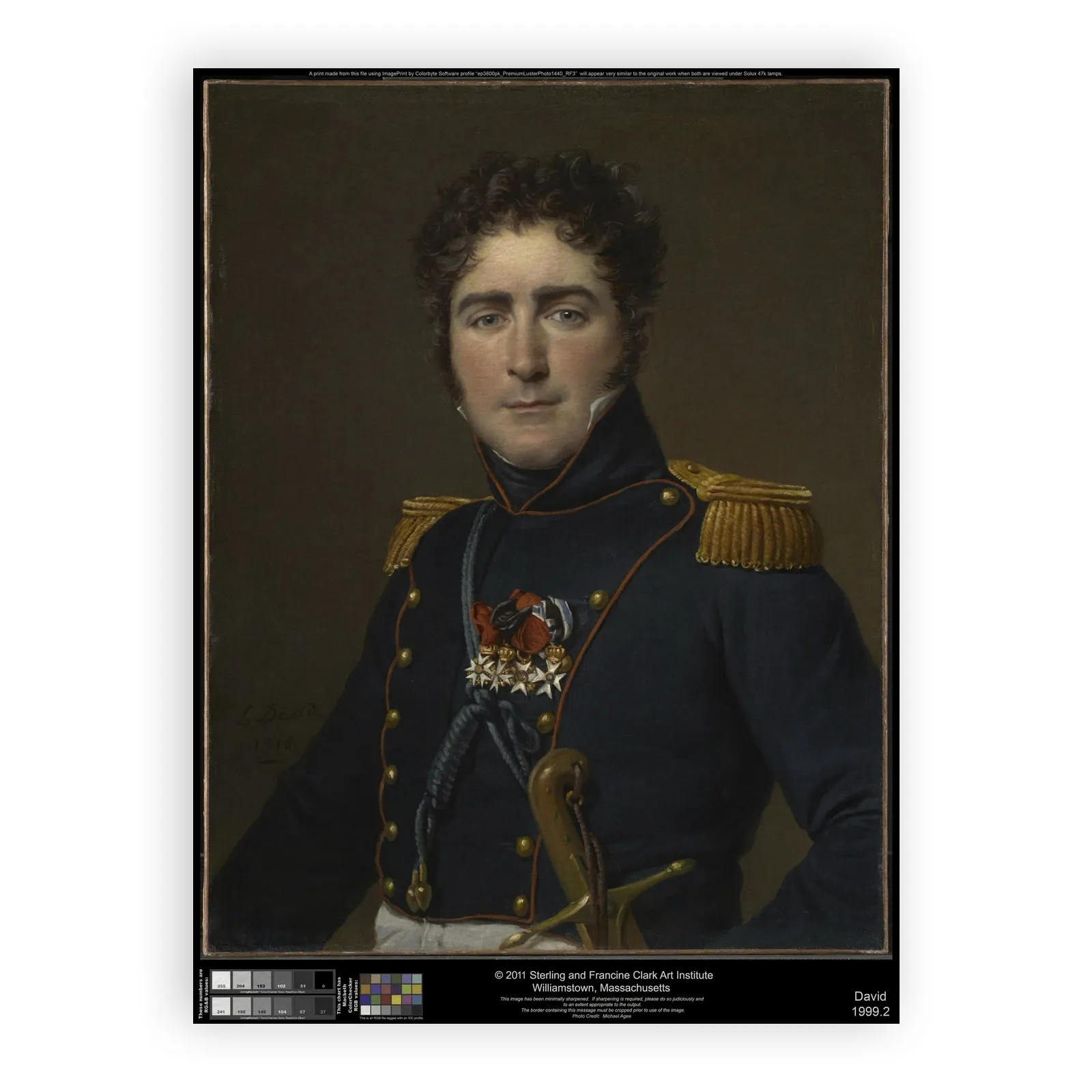 Comte Henri-Amédée-Mercure de Turenne-d'Aynac by Jacques Louis David - view 6 thumbnail