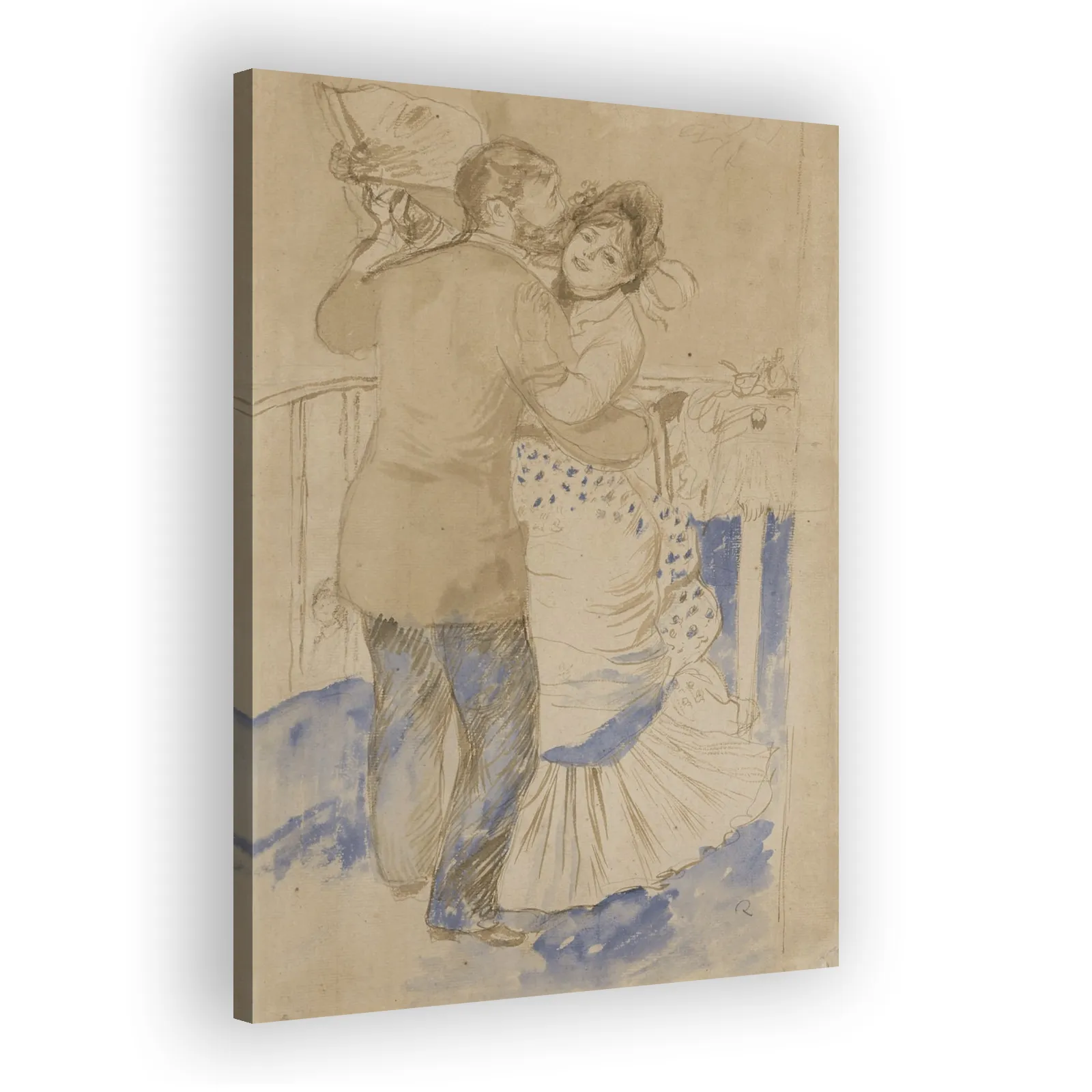 Étude pour La Danse à la campagne by Pierre Auguste Renoir - view 2 thumbnail