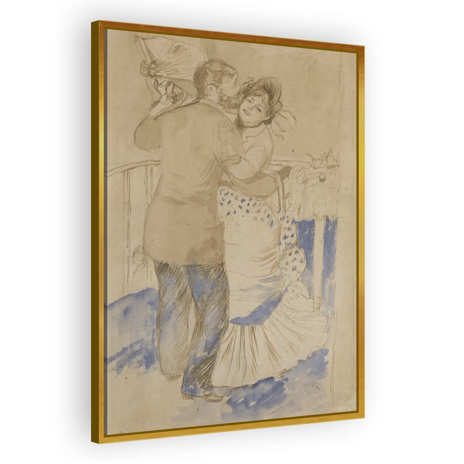 Étude pour La Danse à la campagne by Pierre Auguste Renoir - view 3 thumbnail