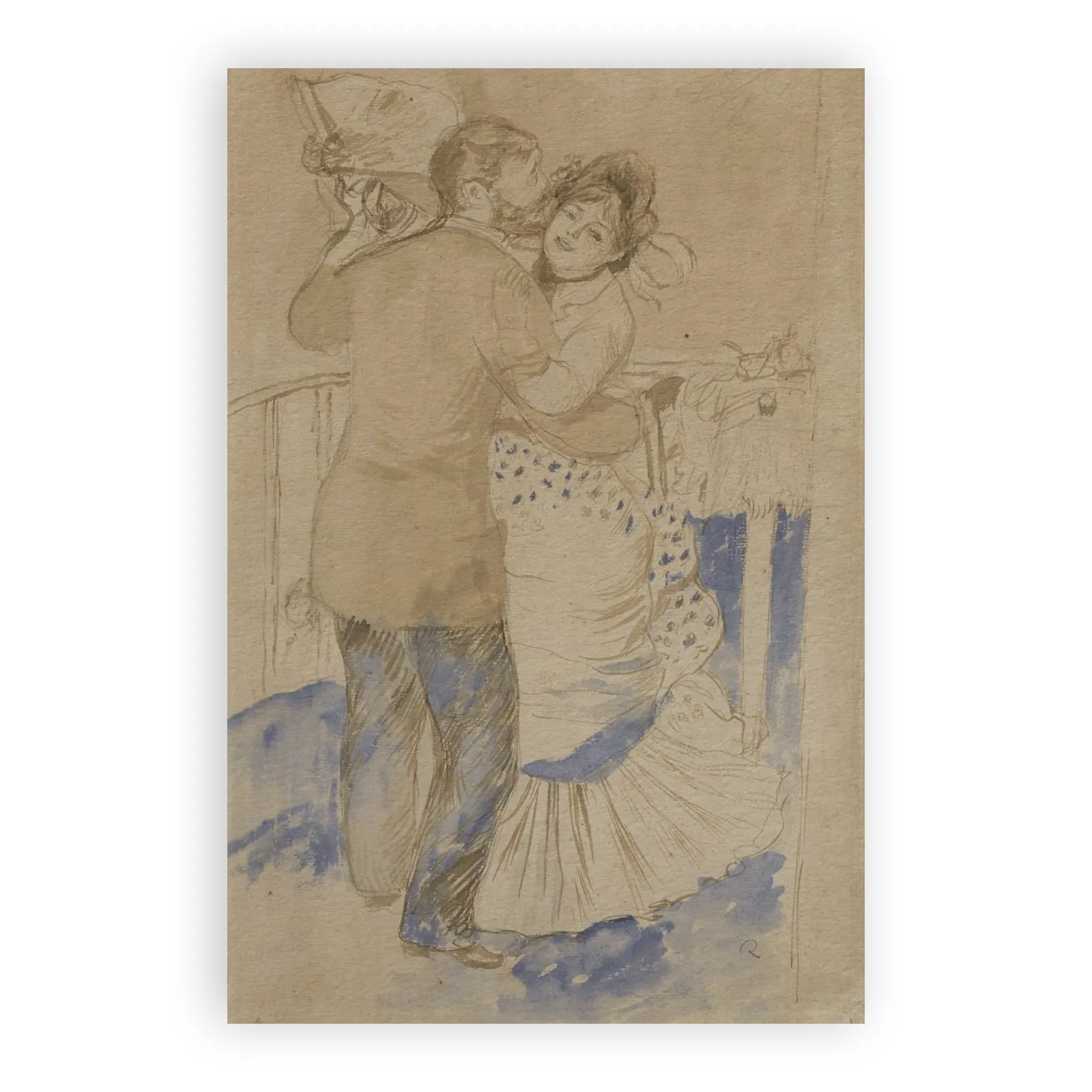 Étude pour La Danse à la campagne by Pierre Auguste Renoir - view 6 thumbnail