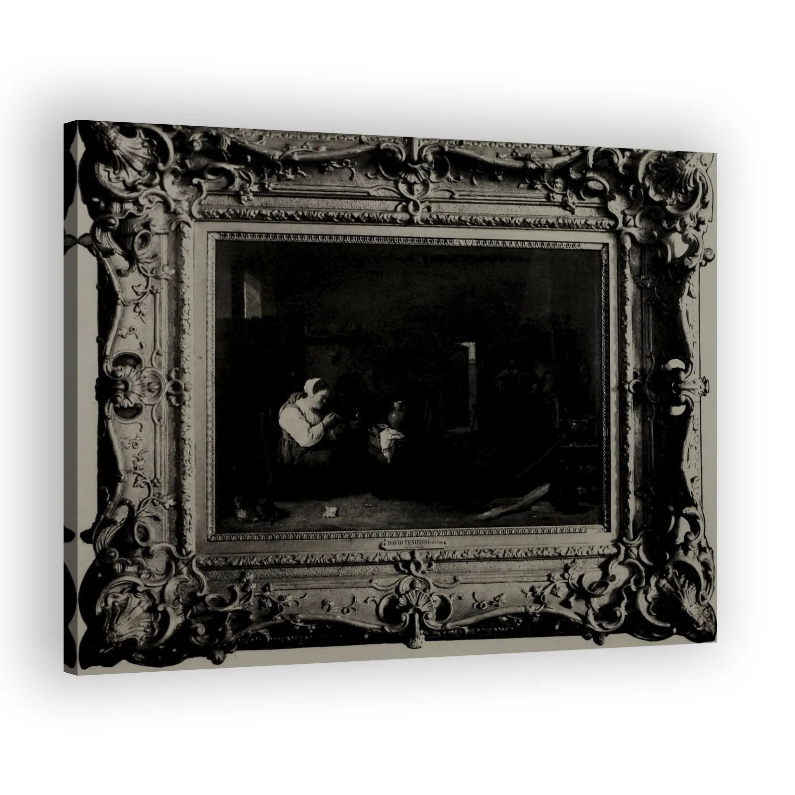 Woman Smoking in an Inn by David Teniers The Younger - view 2 thumbnail