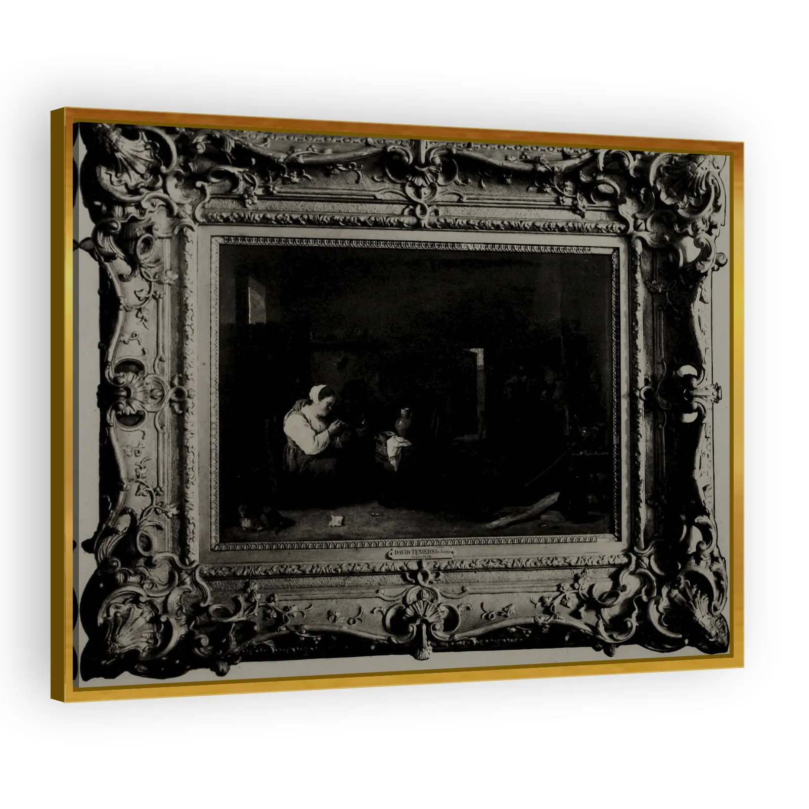 Woman Smoking in an Inn by David Teniers The Younger - view 3 thumbnail