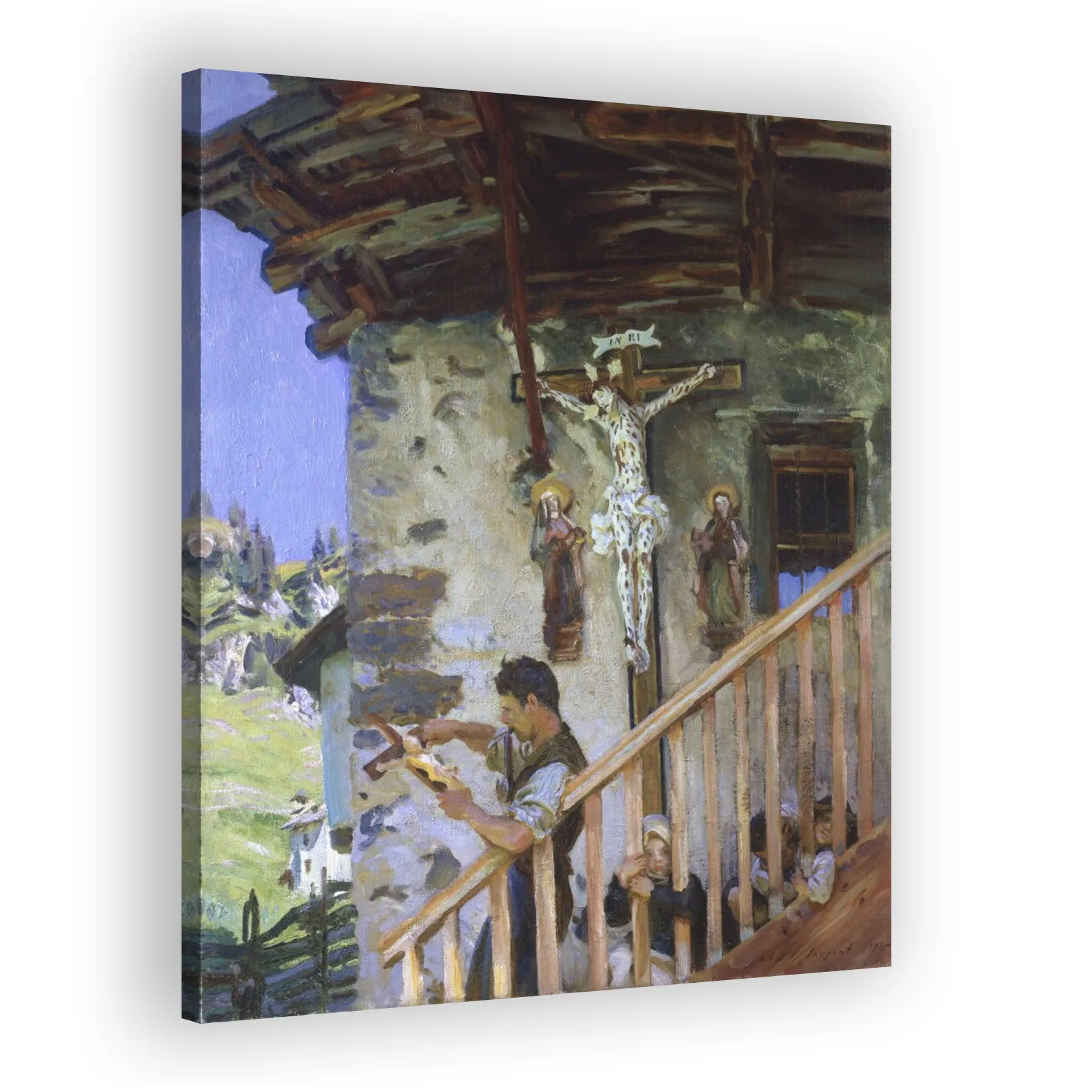 A Tyrolese Crucifix by John Singer Sargent - view 2 thumbnail