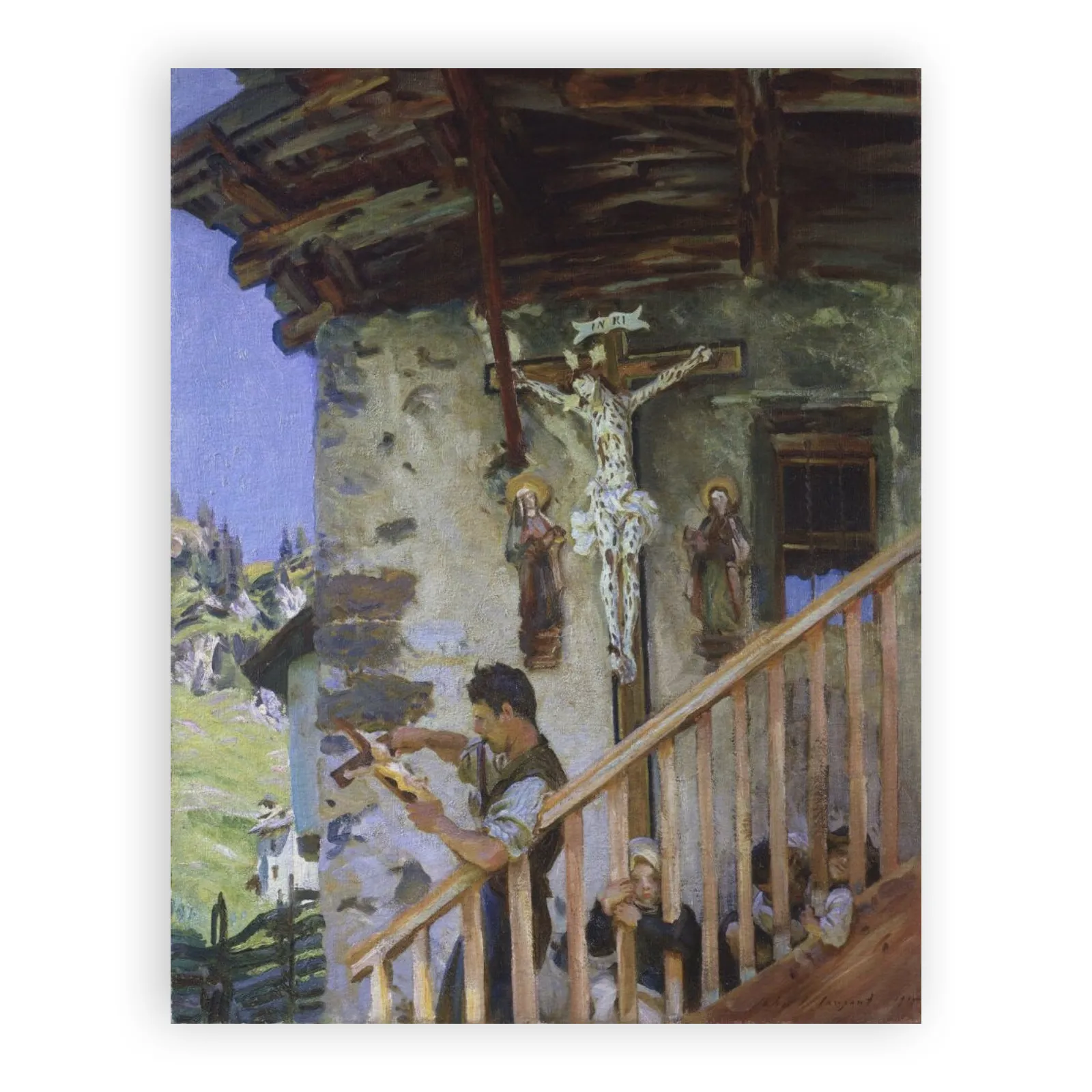A Tyrolese Crucifix by John Singer Sargent - view 6 thumbnail