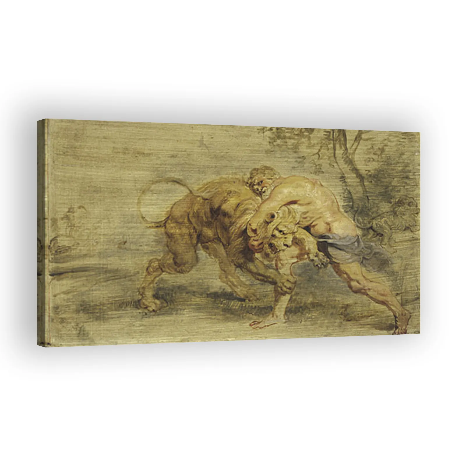 Hercules Strangling the Nemean Lion by Peter Paul Rubens - view 2 thumbnail