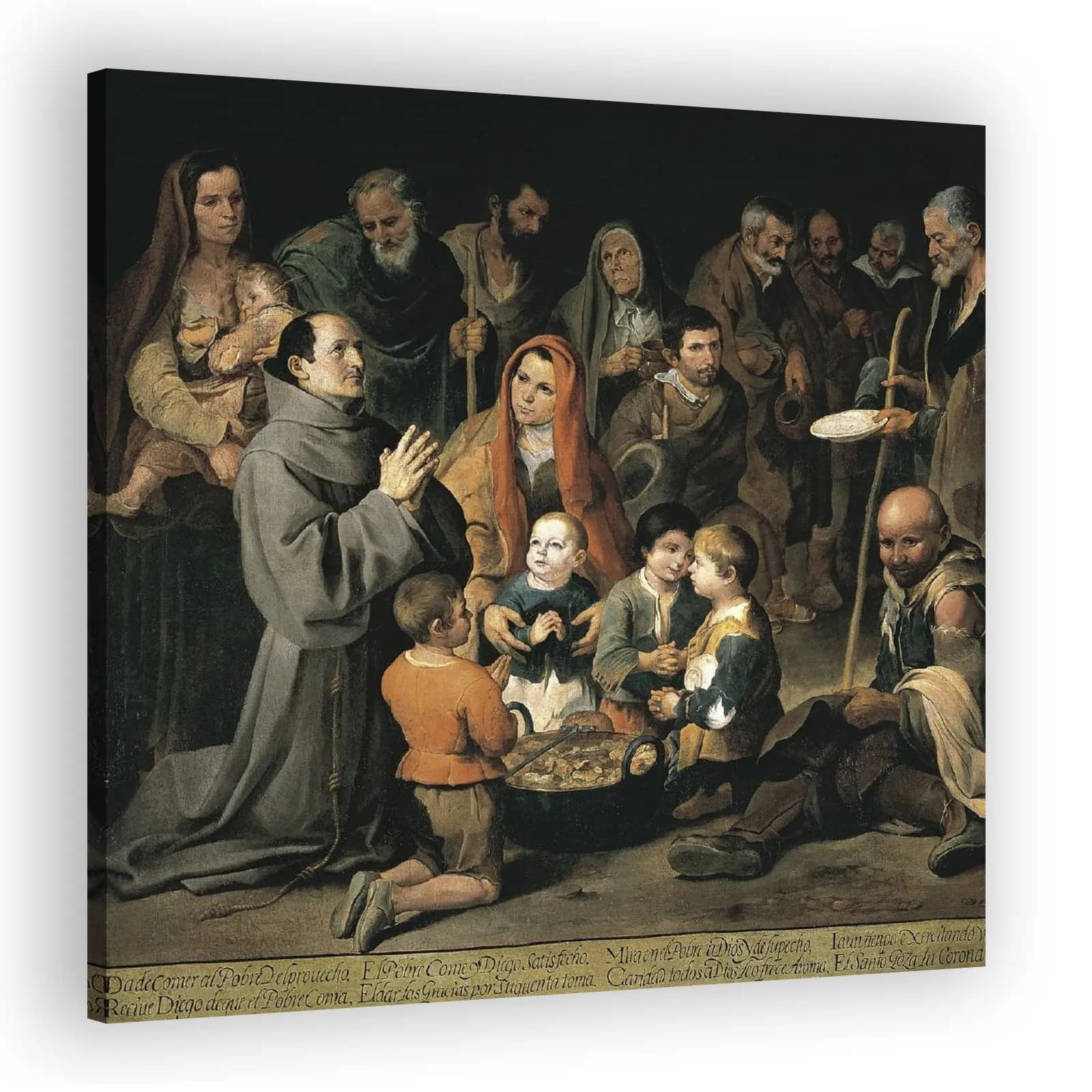 Saint Didacus of Alcalá Feeding the Poor by Bartolome Esteban Murillo - view 2 thumbnail