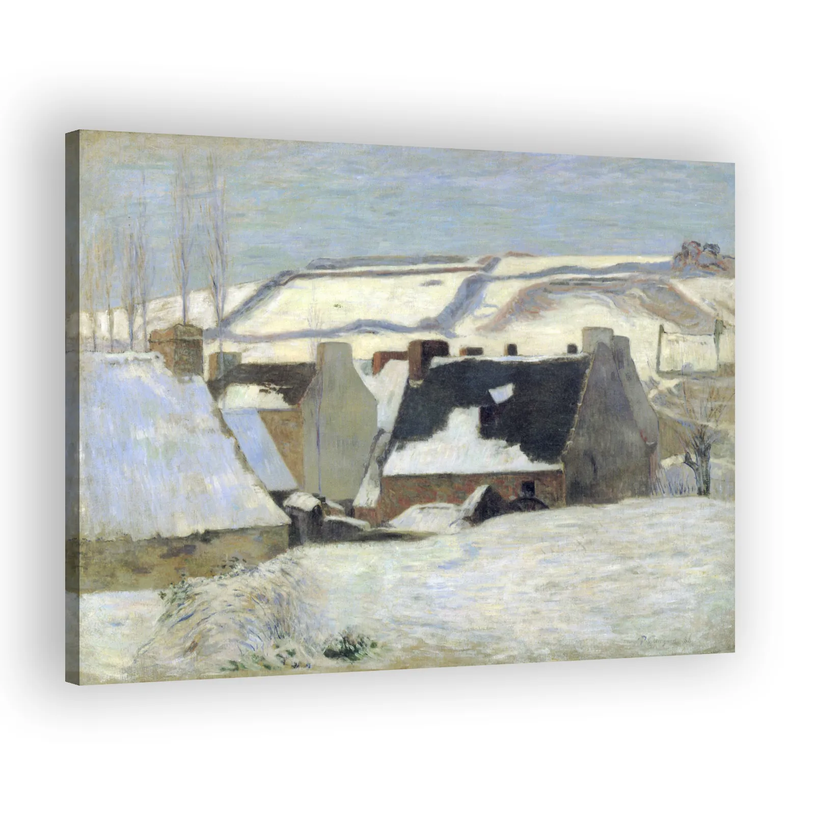 Pont-Aven sous la neige by Paul Gauguin - view 2 thumbnail