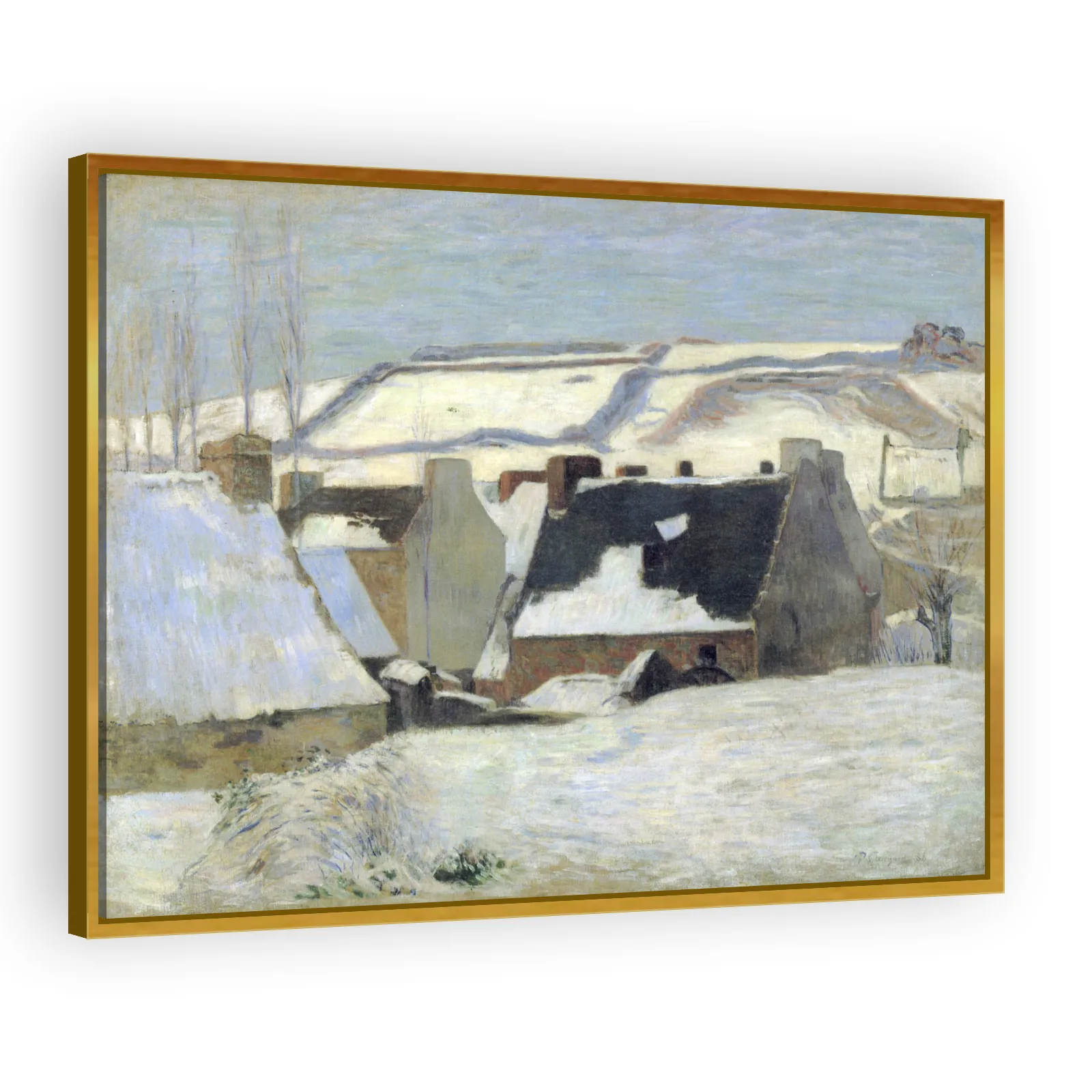 Pont-Aven sous la neige by Paul Gauguin - view 3 thumbnail
