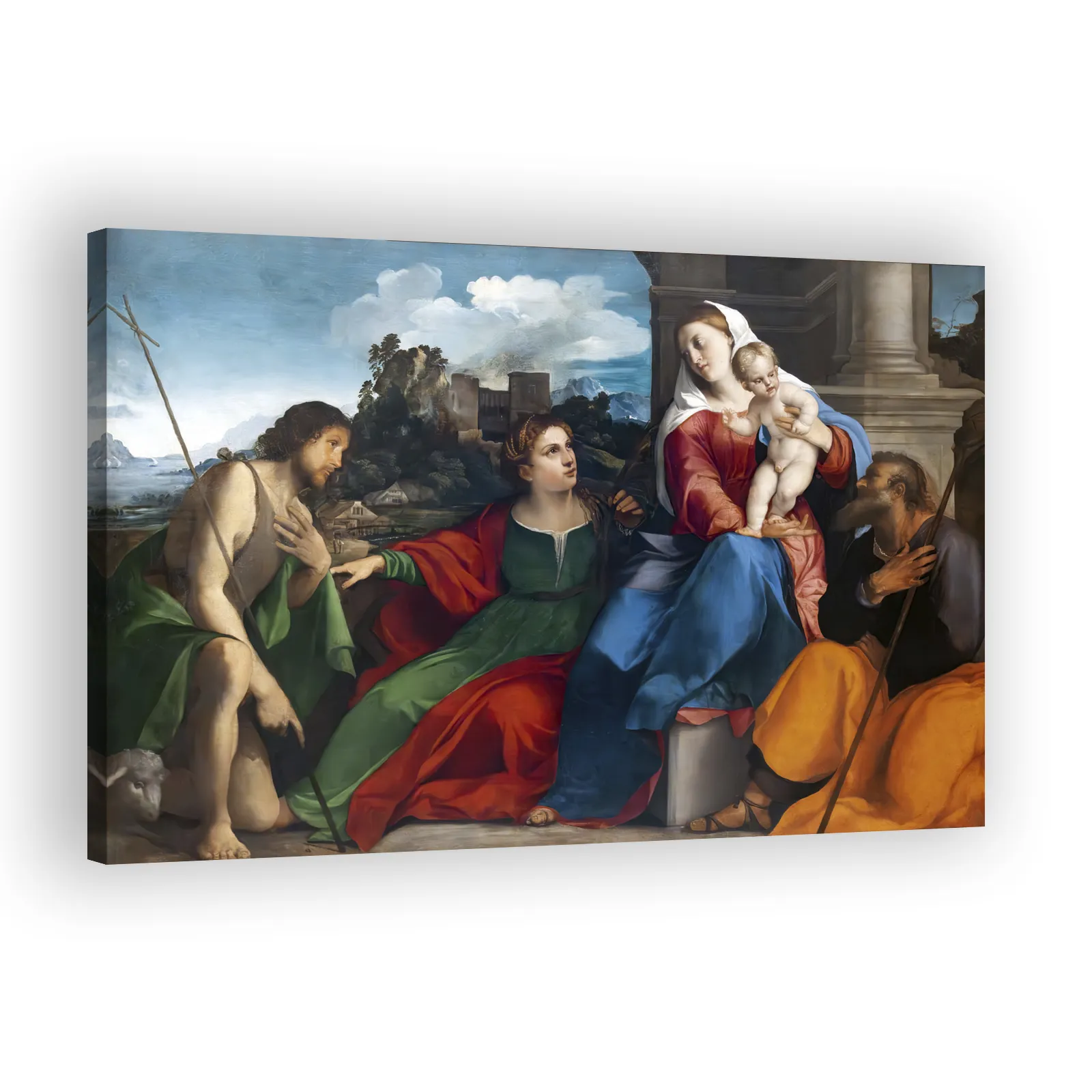Holy Family with Saints Catherine of Alexandria and John the Baptist by Titian - view 2 thumbnail