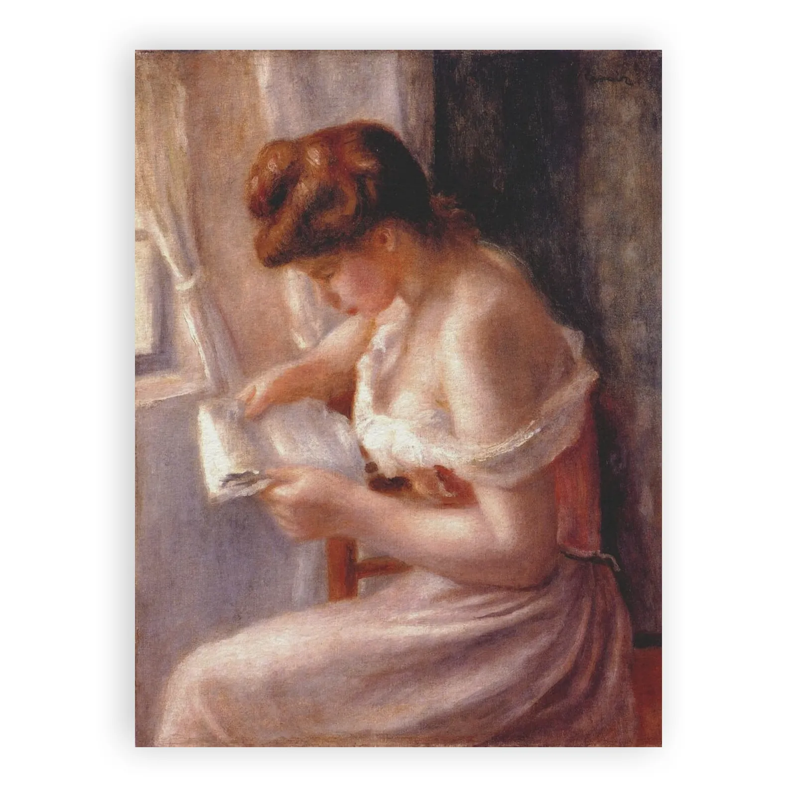 A Girl Reading by Pierre Auguste Renoir - view 6 thumbnail
