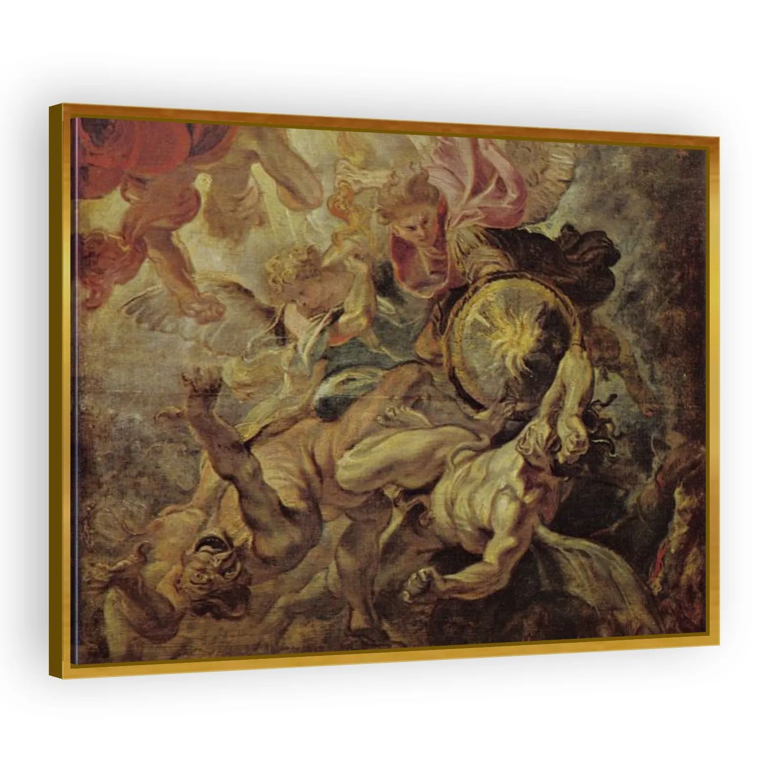 Archangel Michael Defeats Satan and the Rebellious Angels (Revelation 12:7–9) by Peter Paul Rubens - view 3 thumbnail