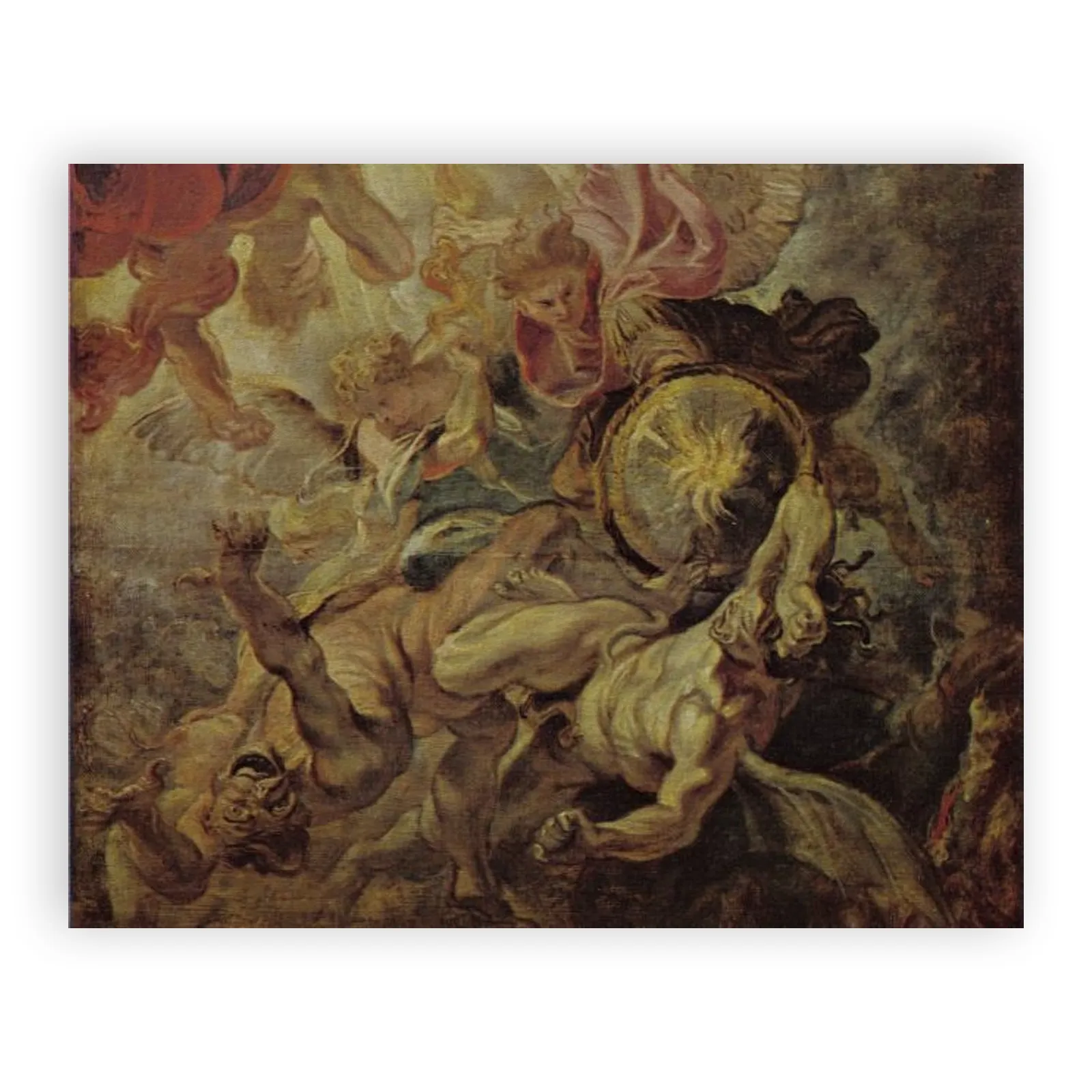 Archangel Michael Defeats Satan and the Rebellious Angels (Revelation 12:7–9) by Peter Paul Rubens - view 6 thumbnail