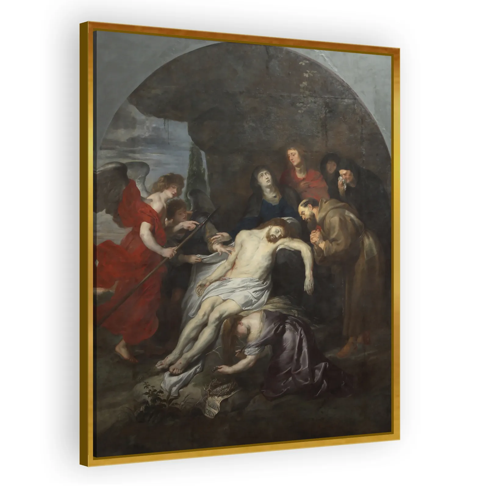 The Lamentation of Christ with Saint Francis, 1617-1620 by Peter Paul Rubens - view 3 thumbnail