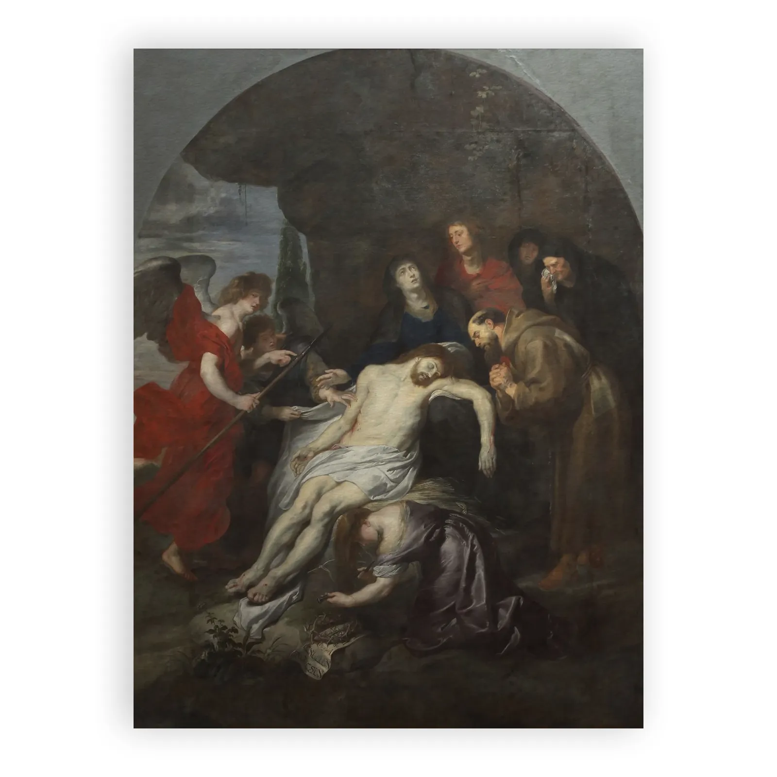 The Lamentation of Christ with Saint Francis, 1617-1620 by Peter Paul Rubens - view 6 thumbnail