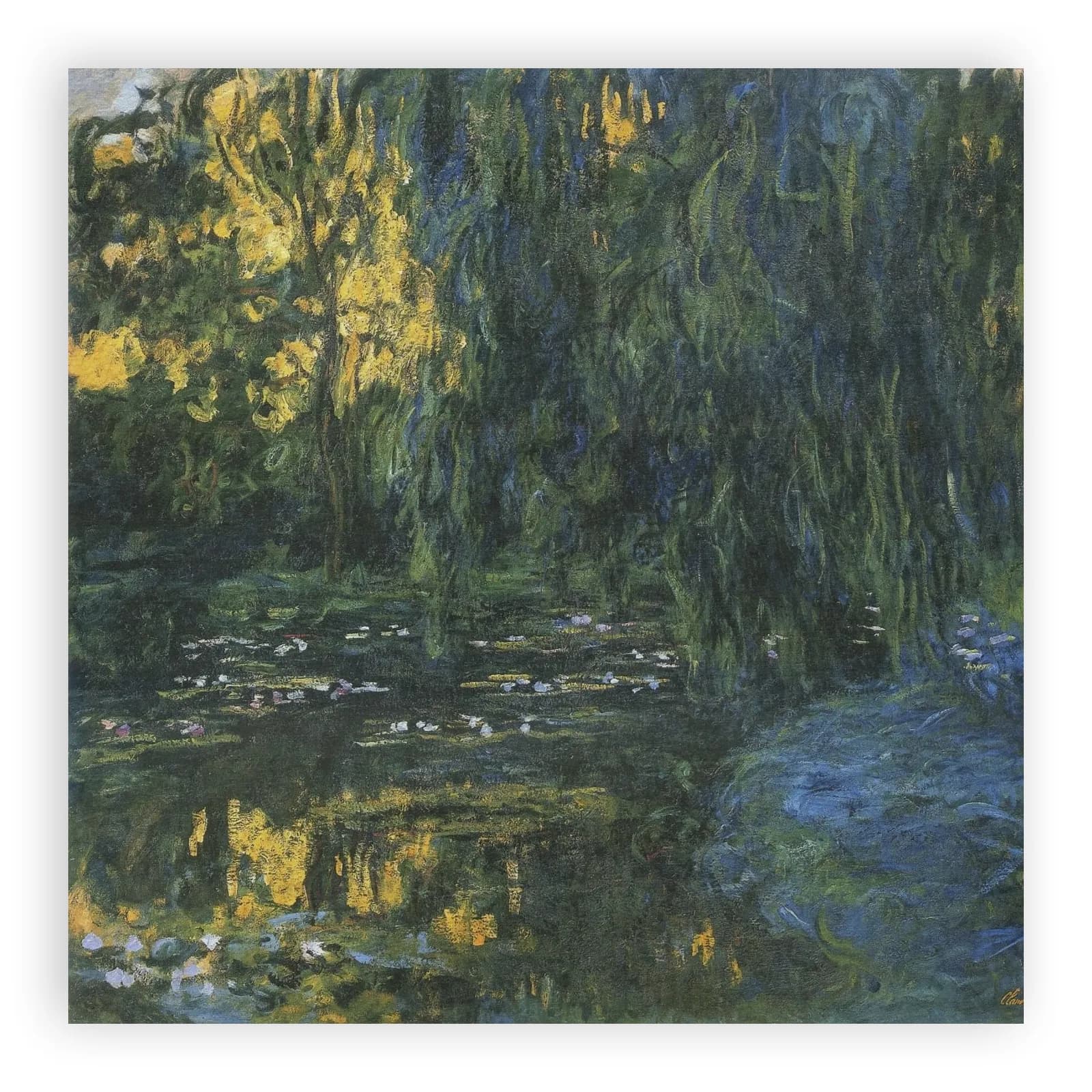 Water-Lily Pond and Weeping Willow by Claude Monet - view 6 thumbnail