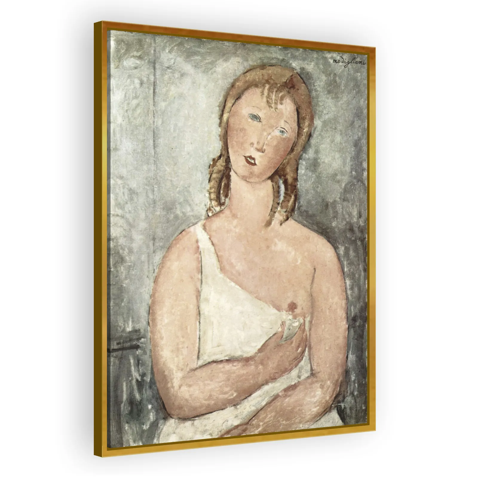 Girl in the Shirt (Red-haired Girl) by Amedeo Modigliani - view 3 thumbnail