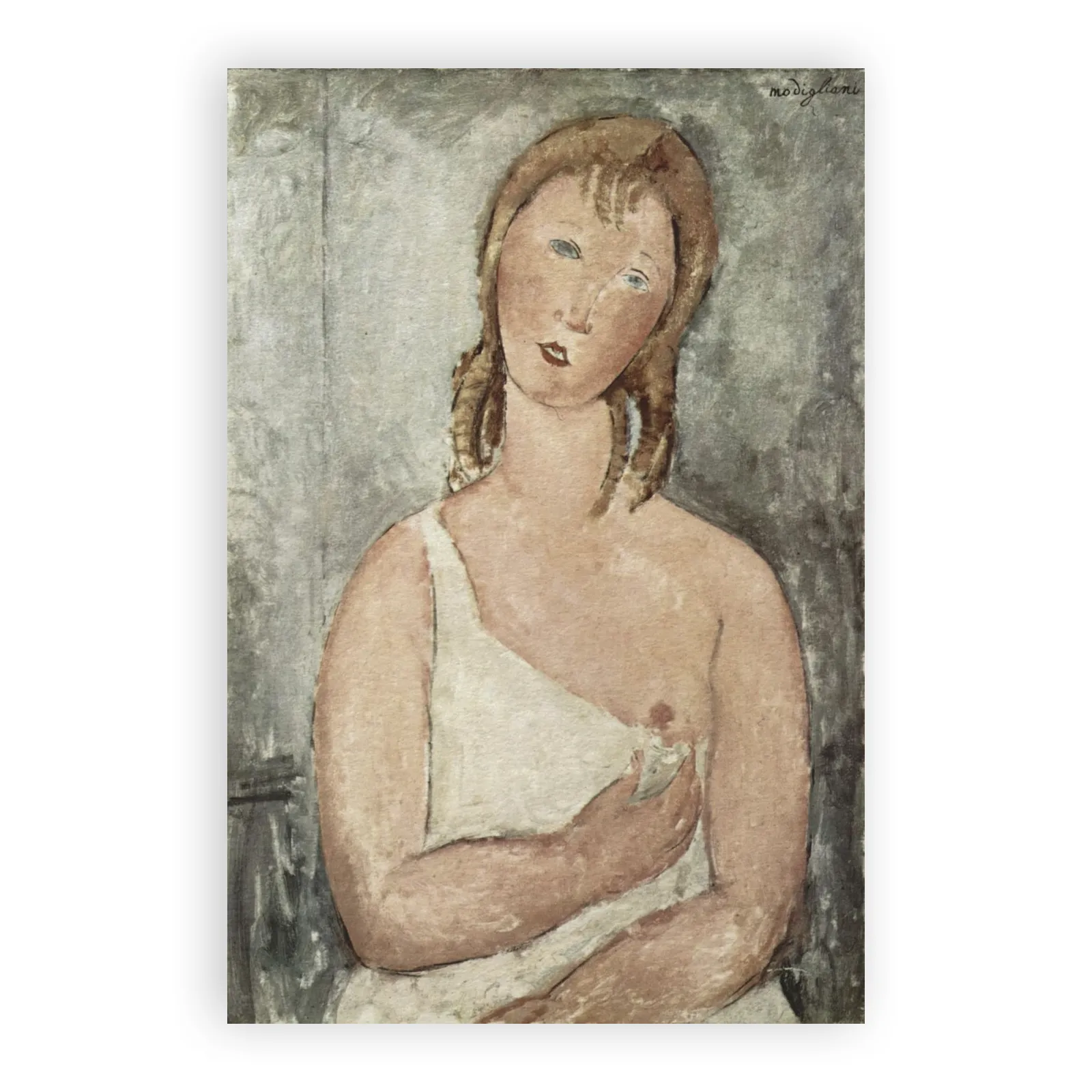 Girl in the Shirt (Red-haired Girl) by Amedeo Modigliani - view 6 thumbnail