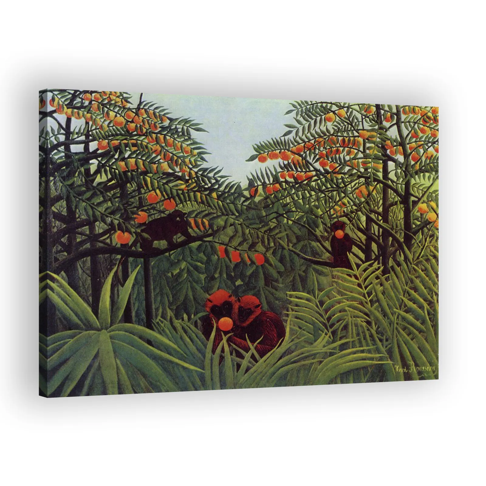 Apes in the Orange Grove by Henri Rousseau - view 2 thumbnail