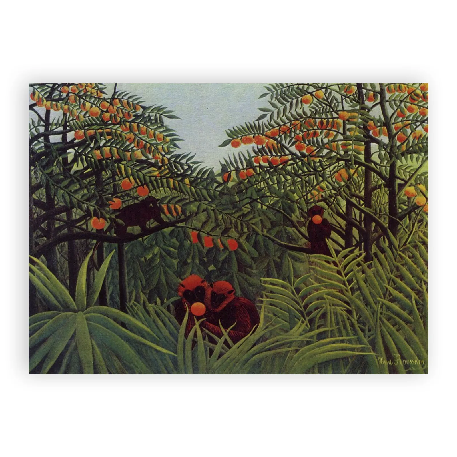 Apes in the Orange Grove by Henri Rousseau - view 6 thumbnail